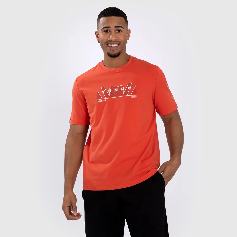 venum-snake-print-t-shirt-fluo-orange-herren image 1