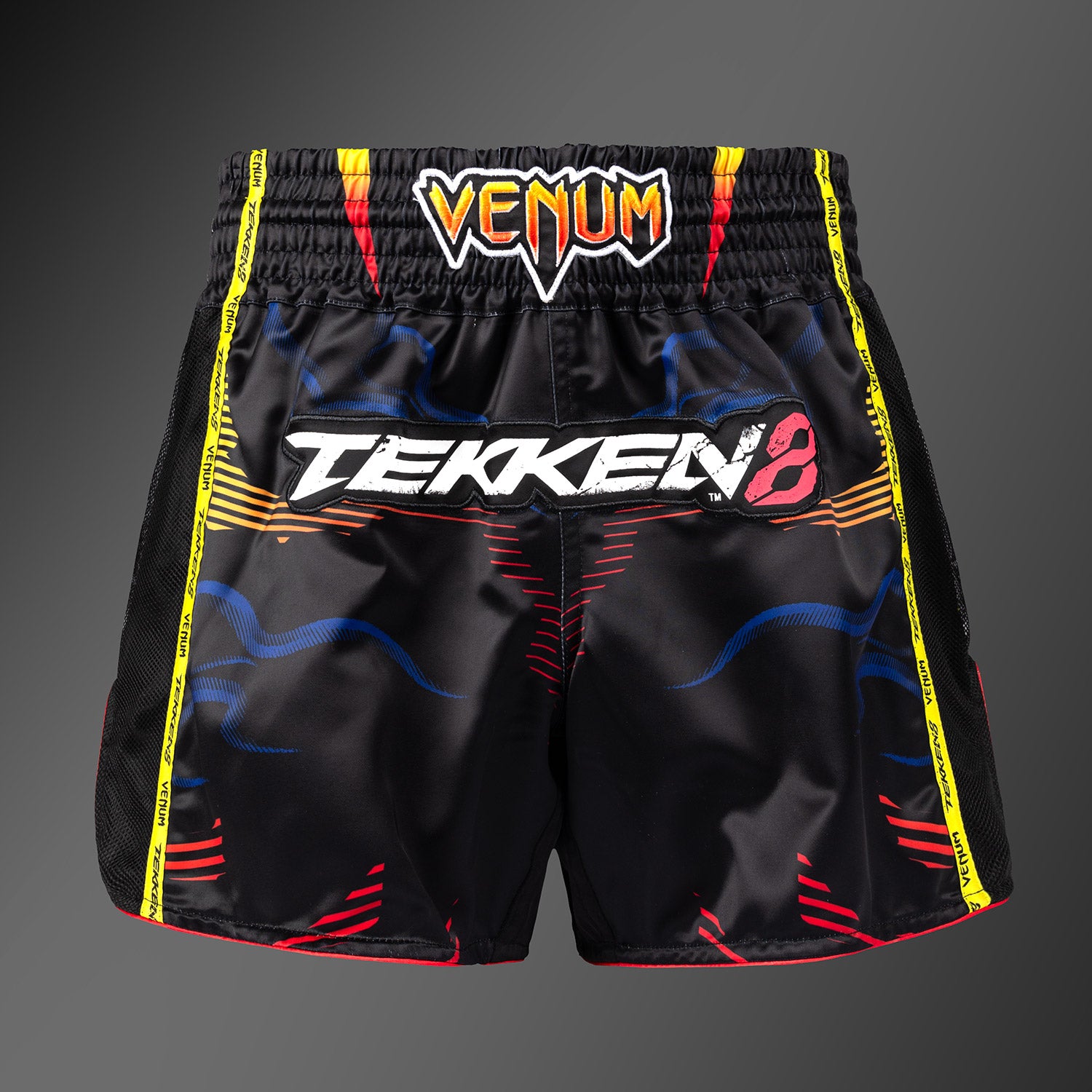 venum-x-tekken-8-muay-thai-shorts-yoshimitsu-schwarz-orange image 1
