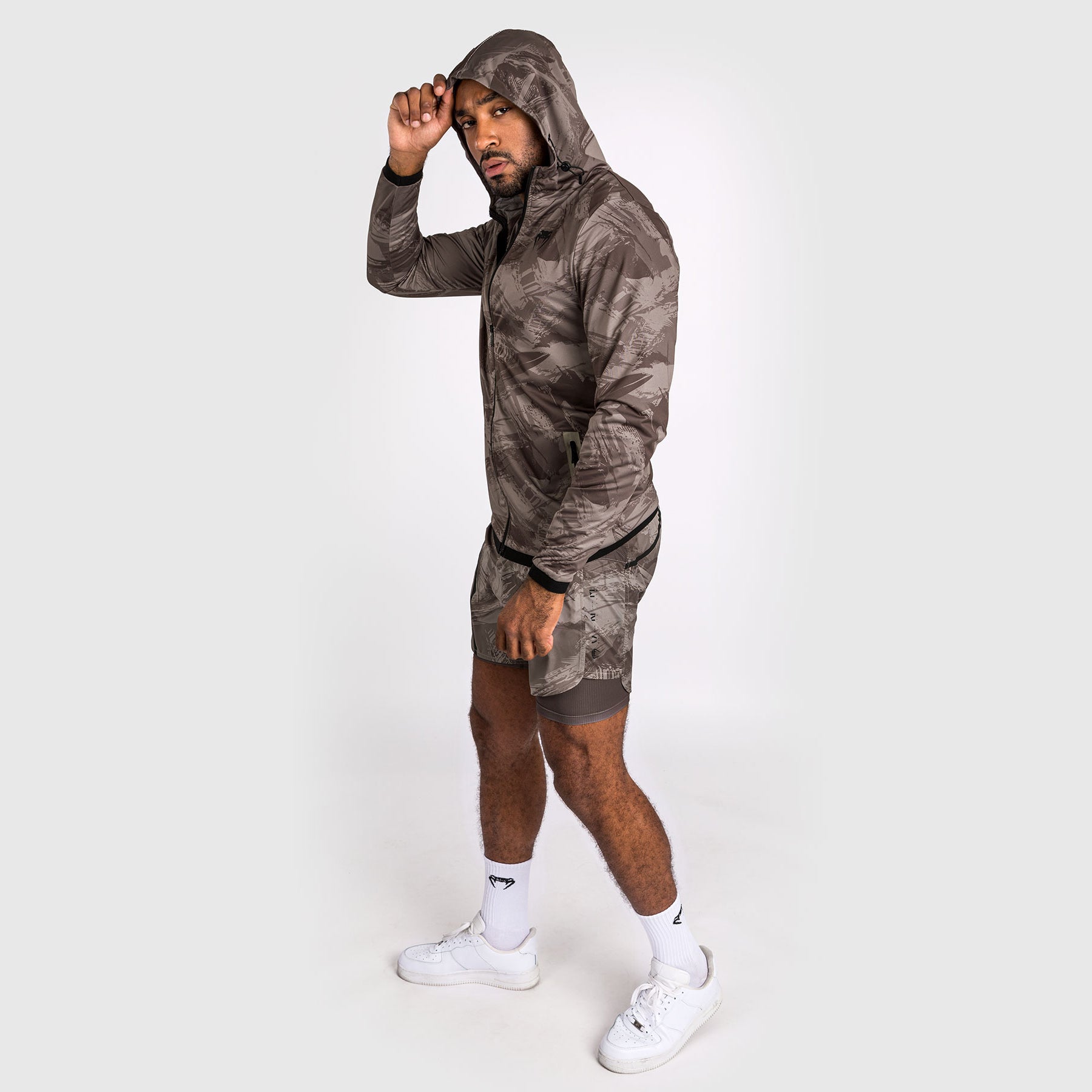 venum-electron-3-0-hoodie-herren-mit-reissverschluss-sand image 6
