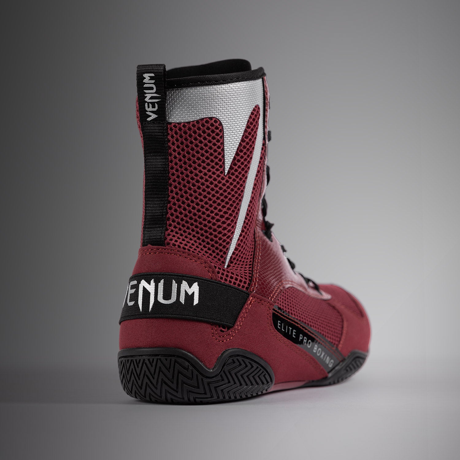 venum-elite-boxschuhe-burgund-silber image 6