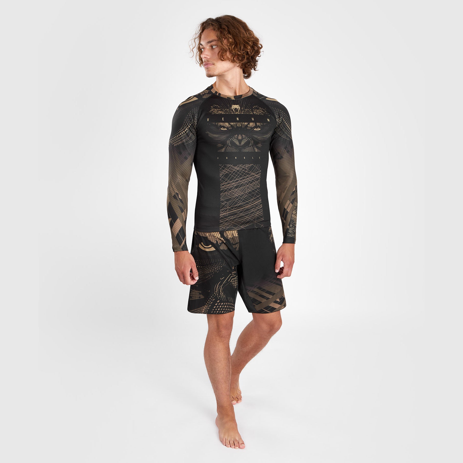 venum-gorilla-jungle-rashguard-langarm-herren-schwarz-sand image 4