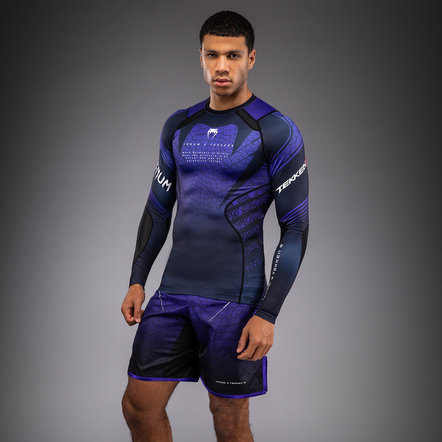 venum-x-tekken-8-langarm-rashguard-kazuya-schwarz-lila image 3