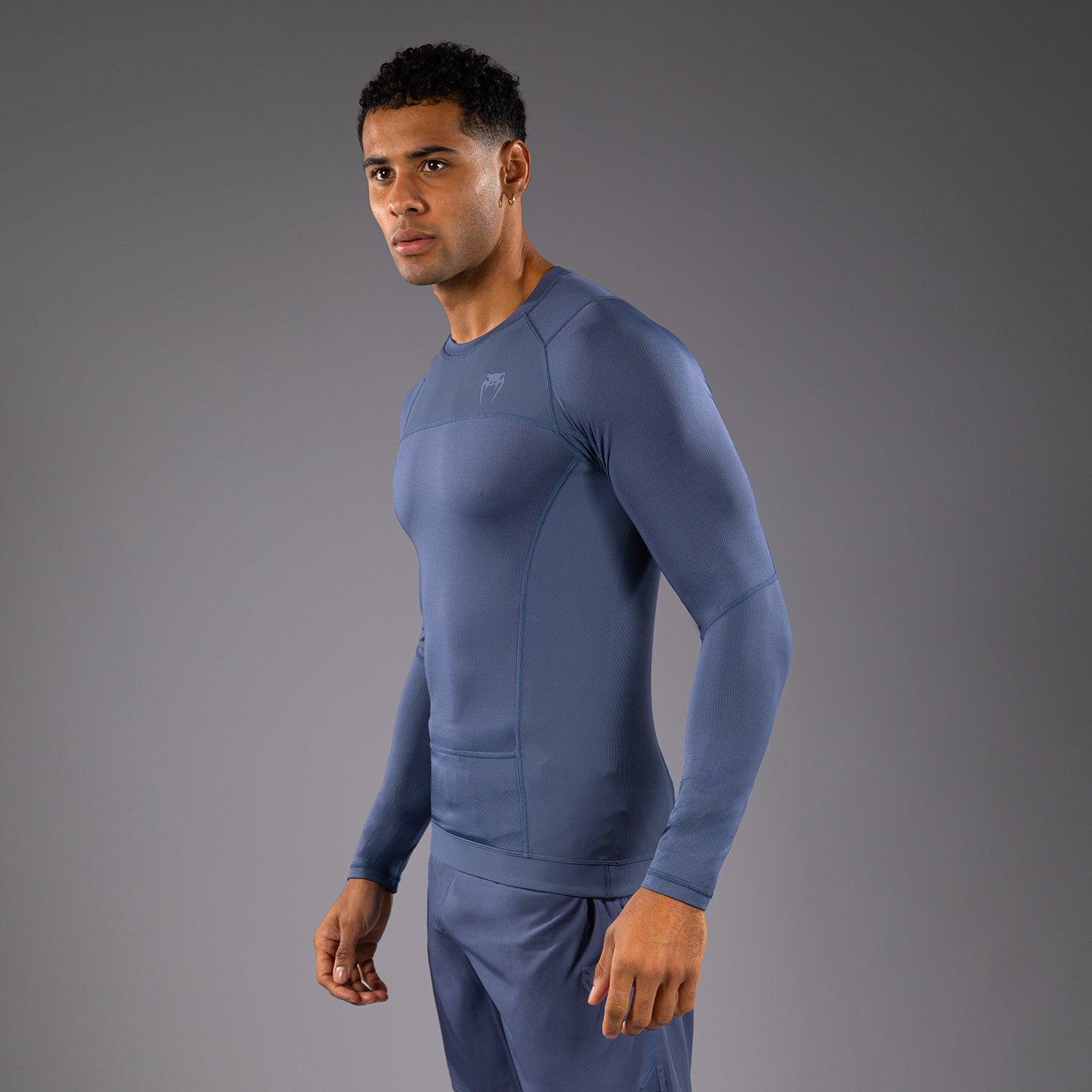 venum-g-fit-air-langarm-rashguard-herren-nebelblau-kompression image 4