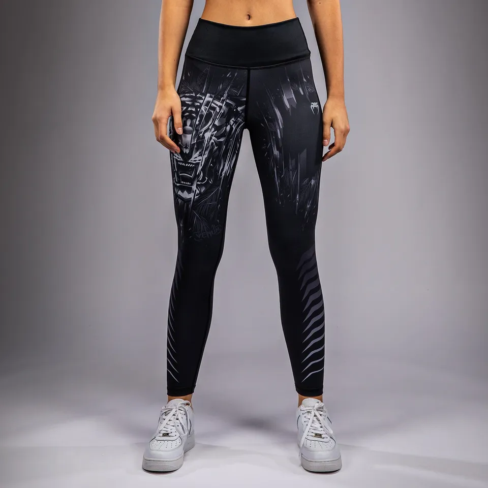venum-tiger-damen-leggings-lang-schwarz-silber image 1