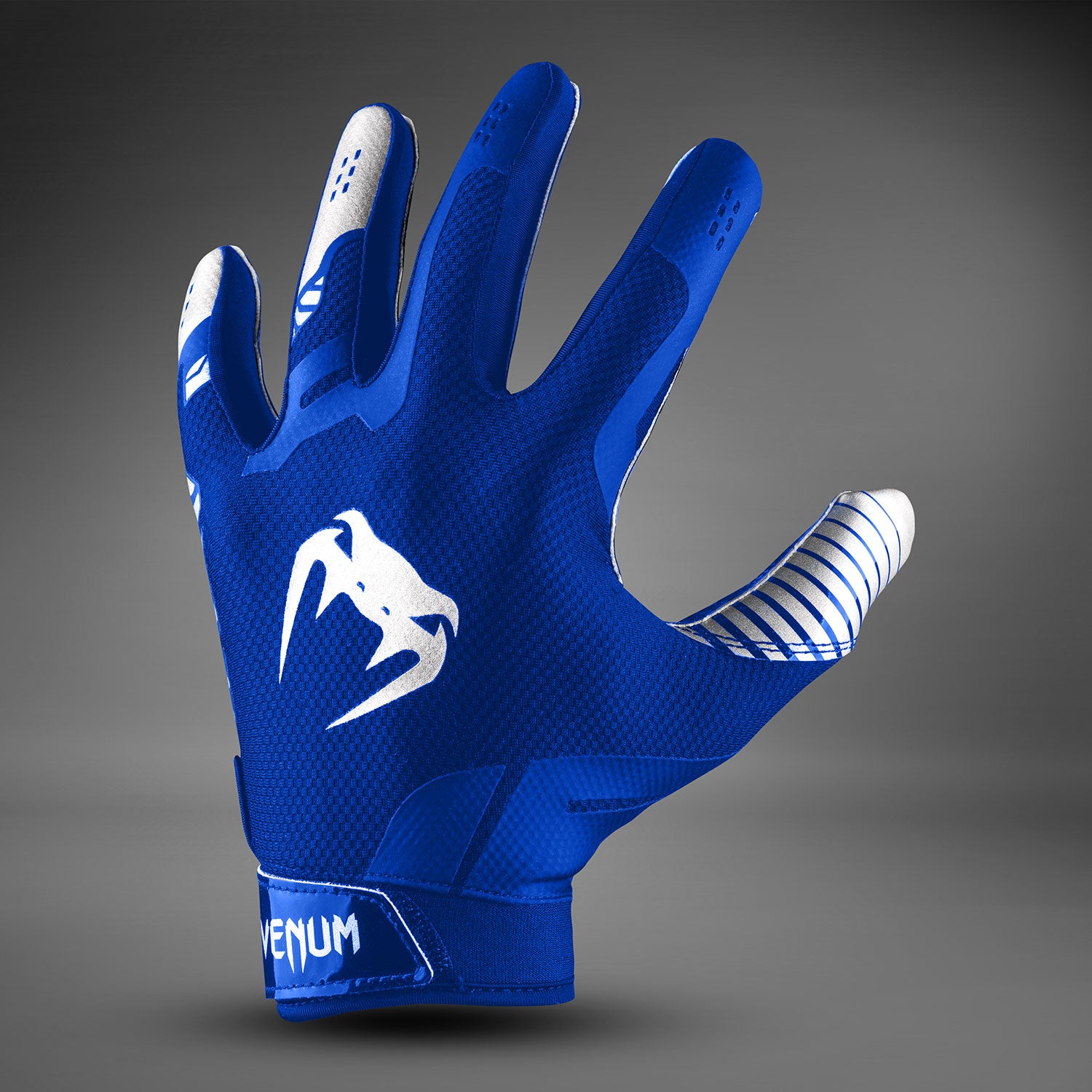 venum-elite-football-handschuhe-royalblau-silber image 2