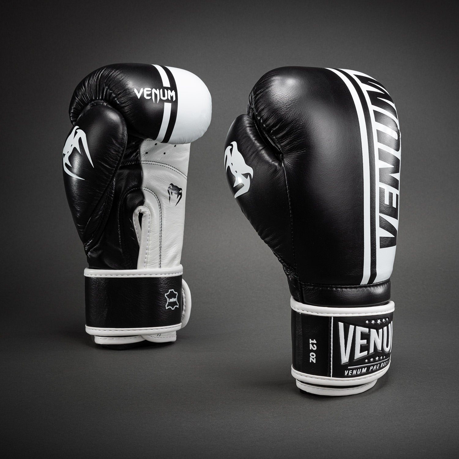 venum-shield-pro-boxhandschuhe-mit-klettverschluss-schwarz-wei image 1