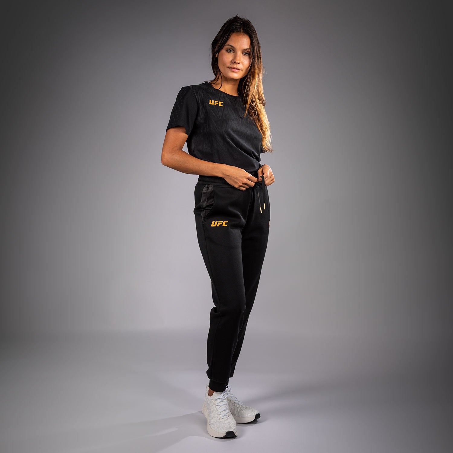 venum-ufc-zenith-by-venum-replica-hose-damen-champion-schwarz-gold image 1