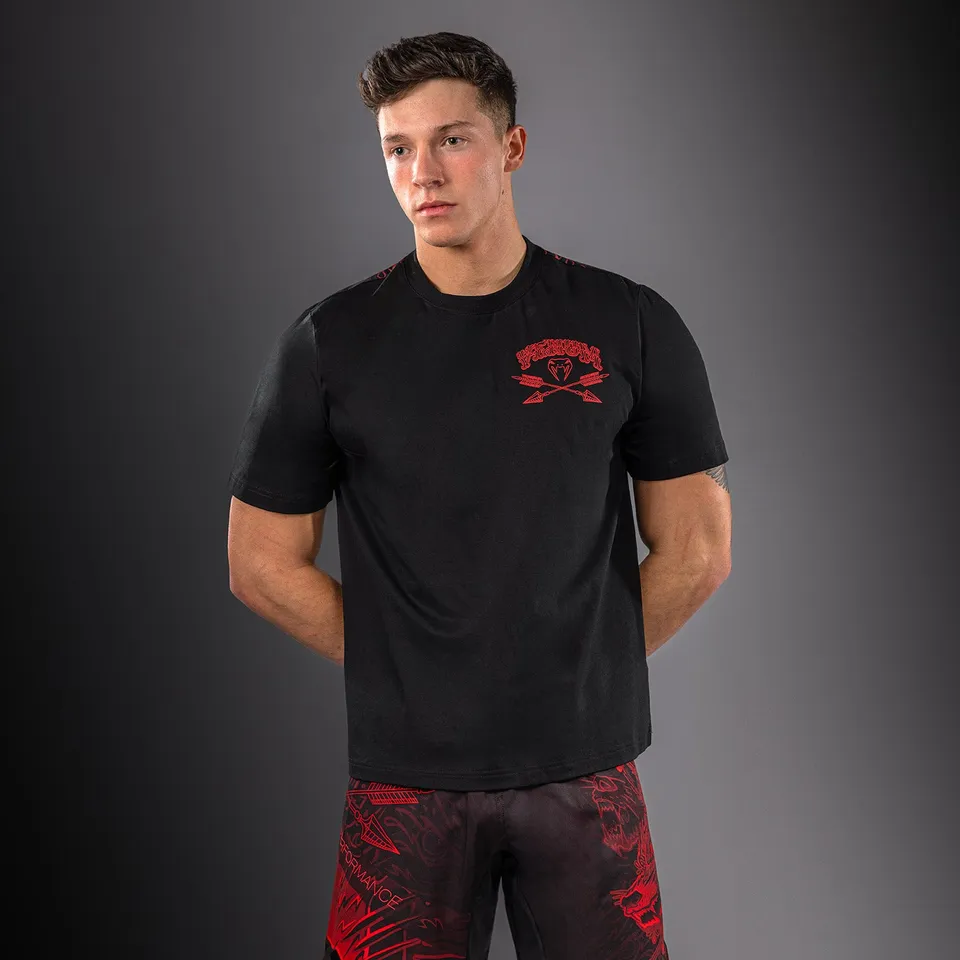 venum-wolf-atak-t-shirt-herren-schwarz-rot image 1