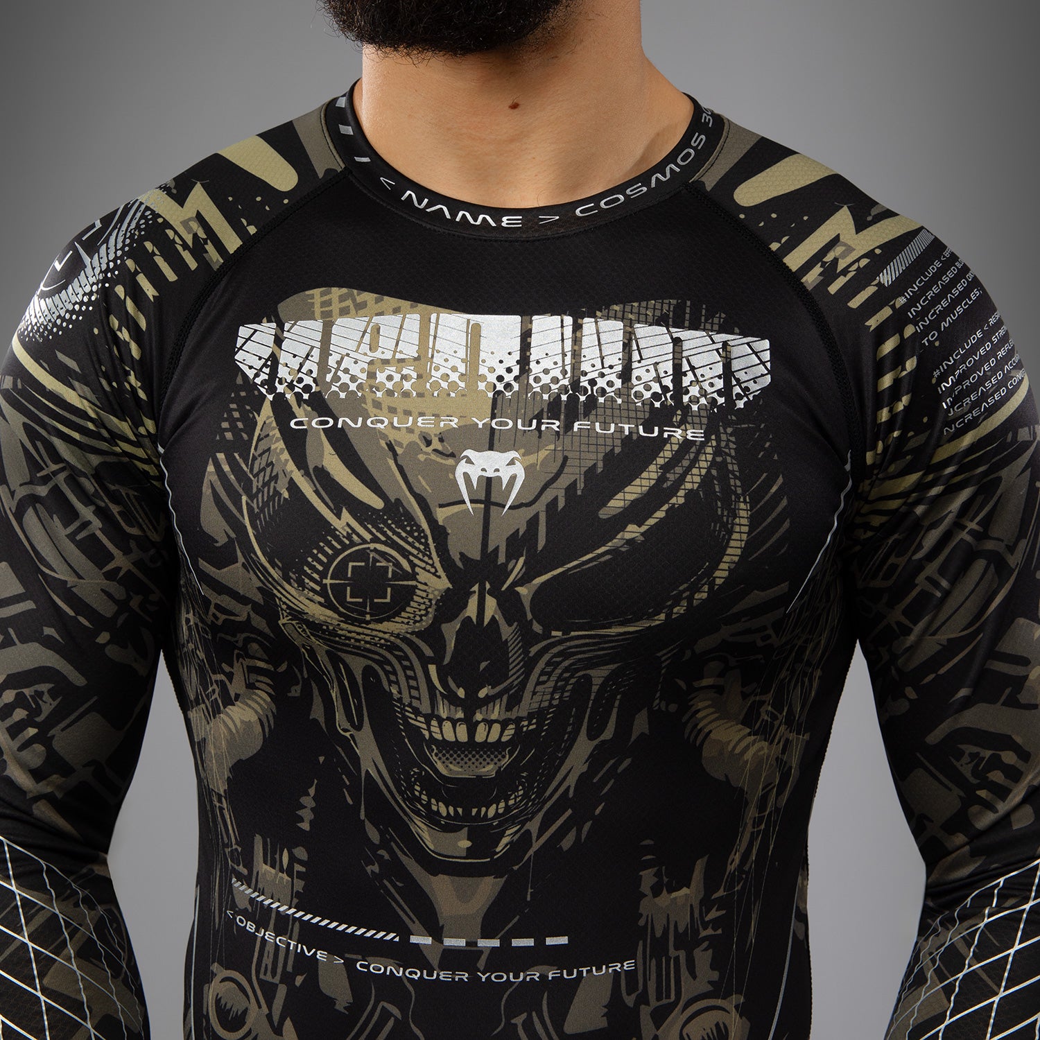 venum-invader-langarm-rashguard-schwarz-sand image 6