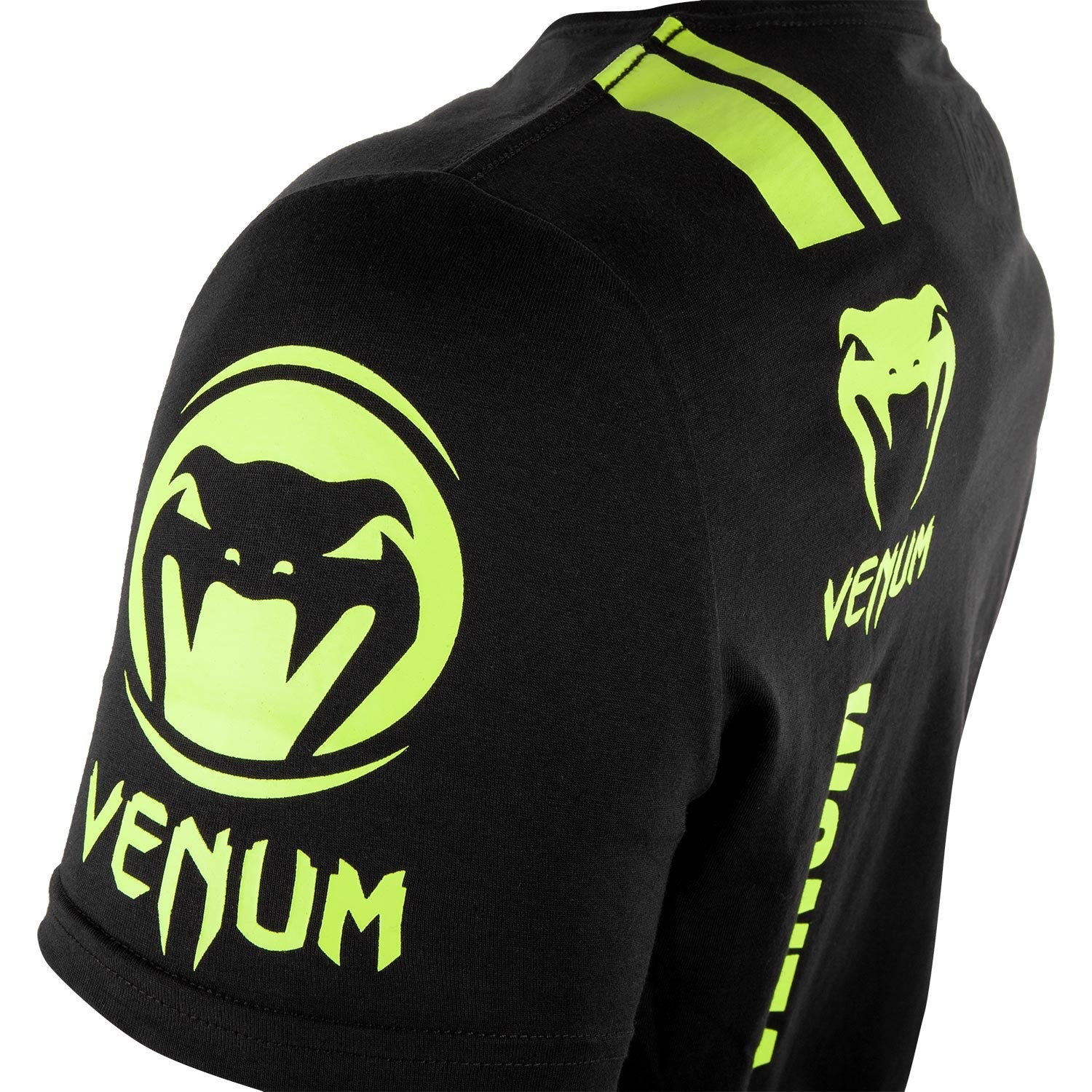 venum-logos-t-shirt-schwarz-neongelb image 5
