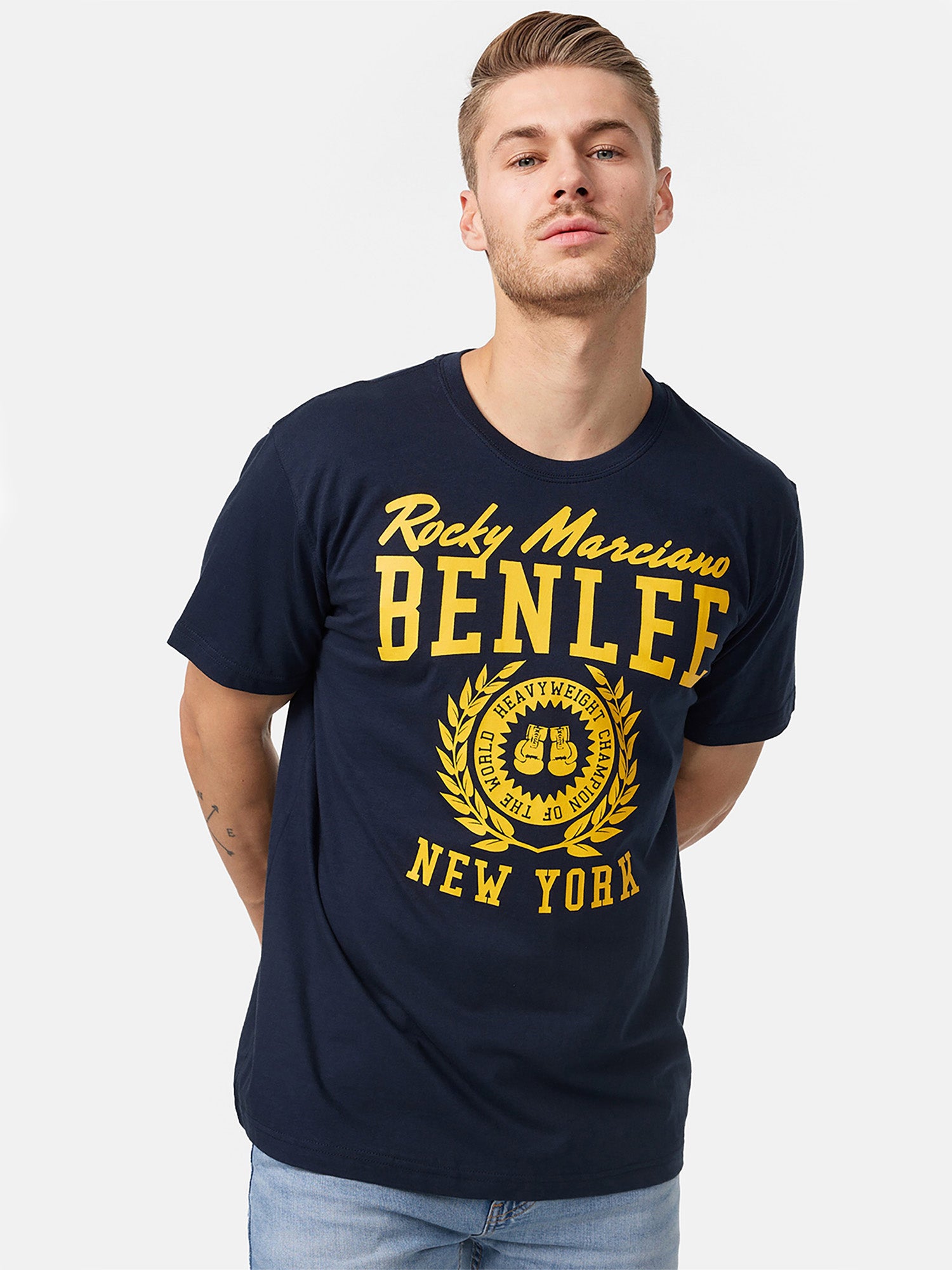 benlee-duxbury-t-shirt-herren-straight-cut-shirt-aus-baumwolle-mit-front-print image 1