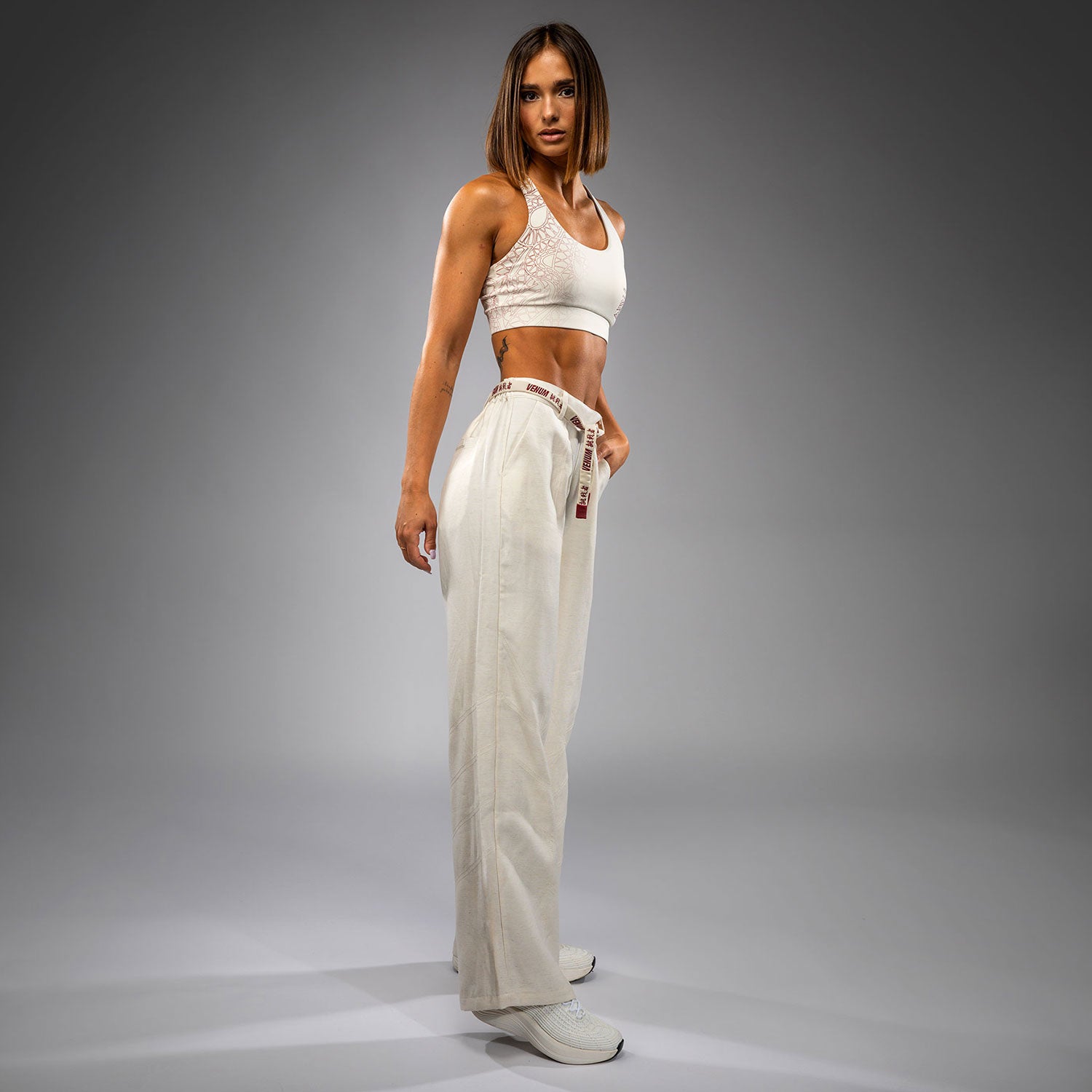 venum-serpenti-damen-hose-elfenbein-burgunder image 2