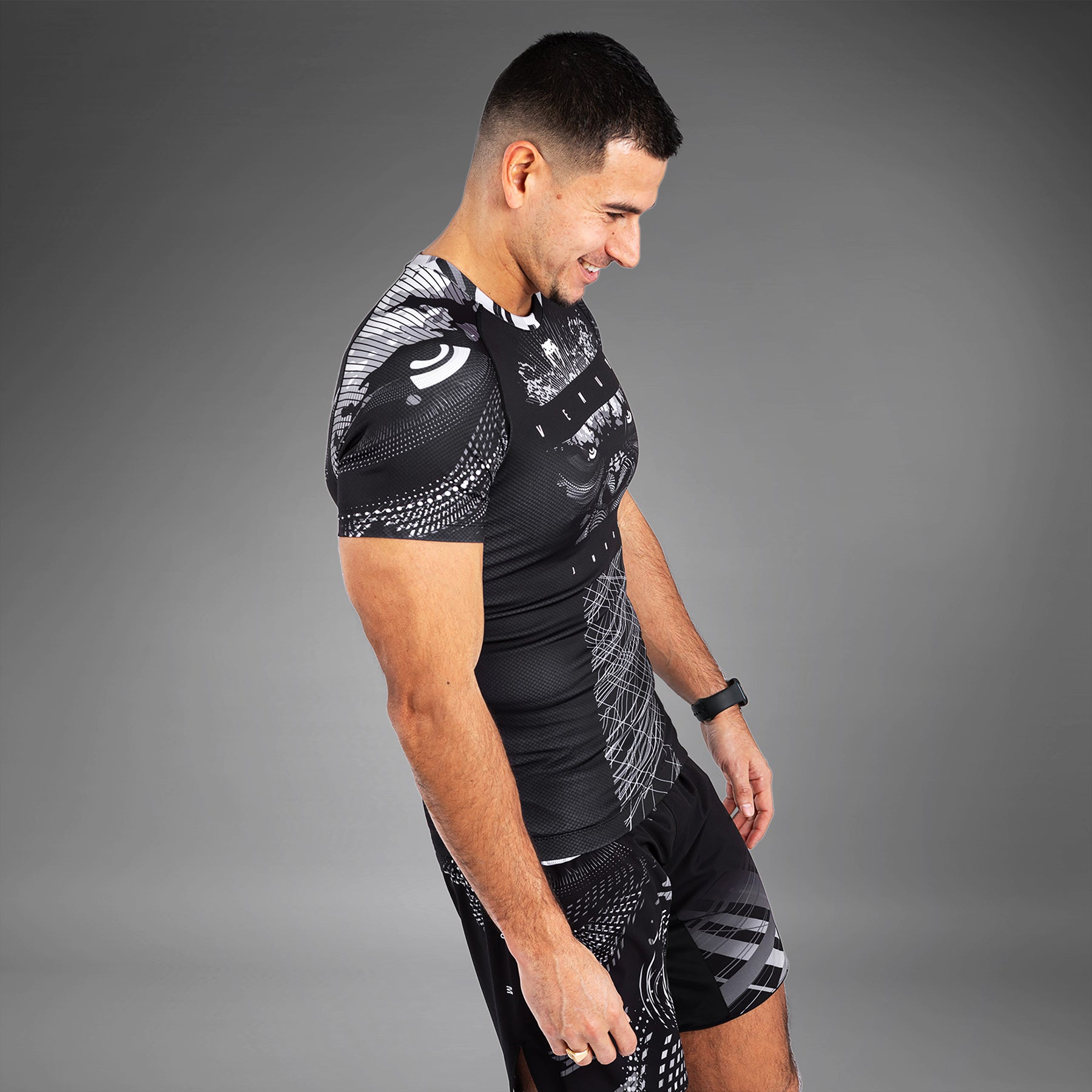 venum-gorilla-jungle-rashguard-kurzarm-schwarz-wei image 3