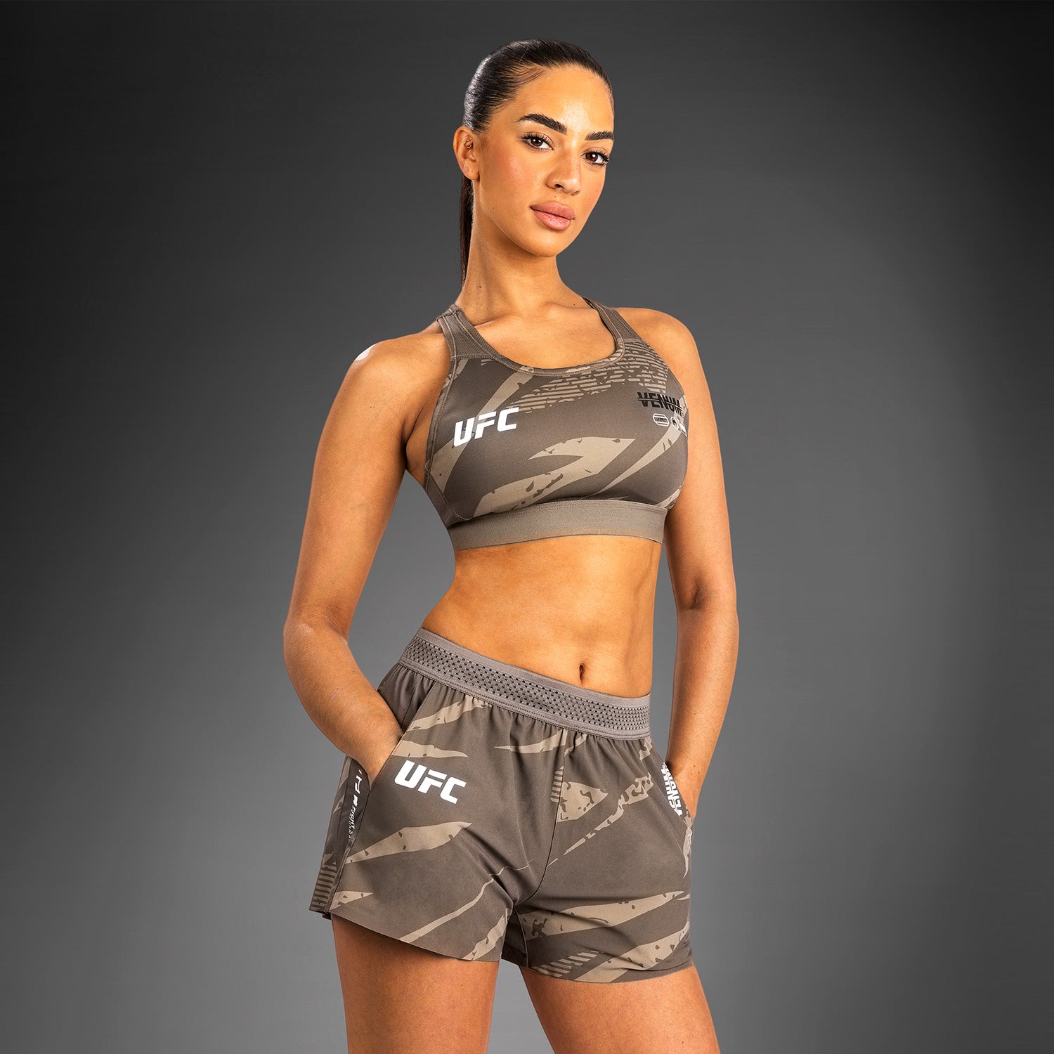 venum-ufc-adrenaline-by-venum-fight-week-damen-performance-shorts-desert-camo image 3