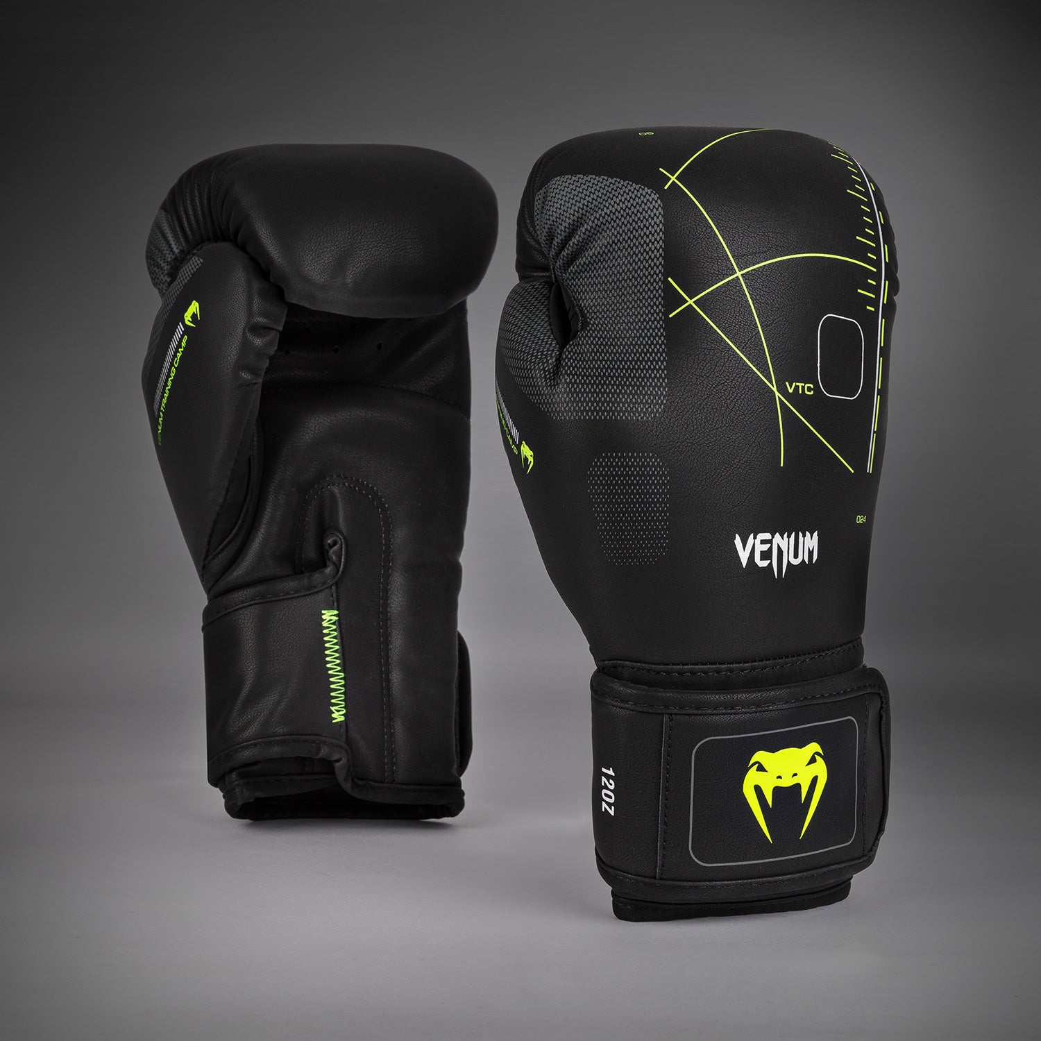 venum-training-camp-4-0-boxhandschuhe-schwarz-neongr-n image 1