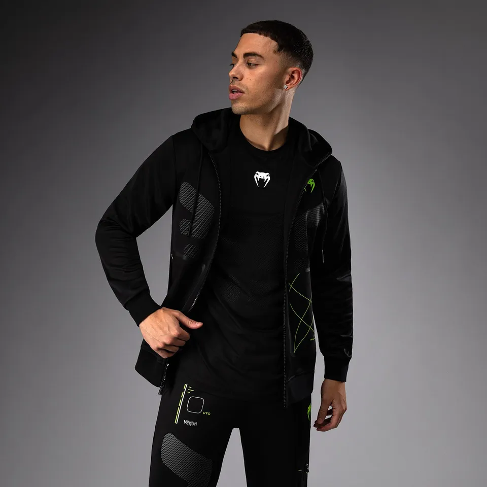 venum-training-camp-4-0-full-zip-hoodie-herren-schwarz-neogr-n image 1