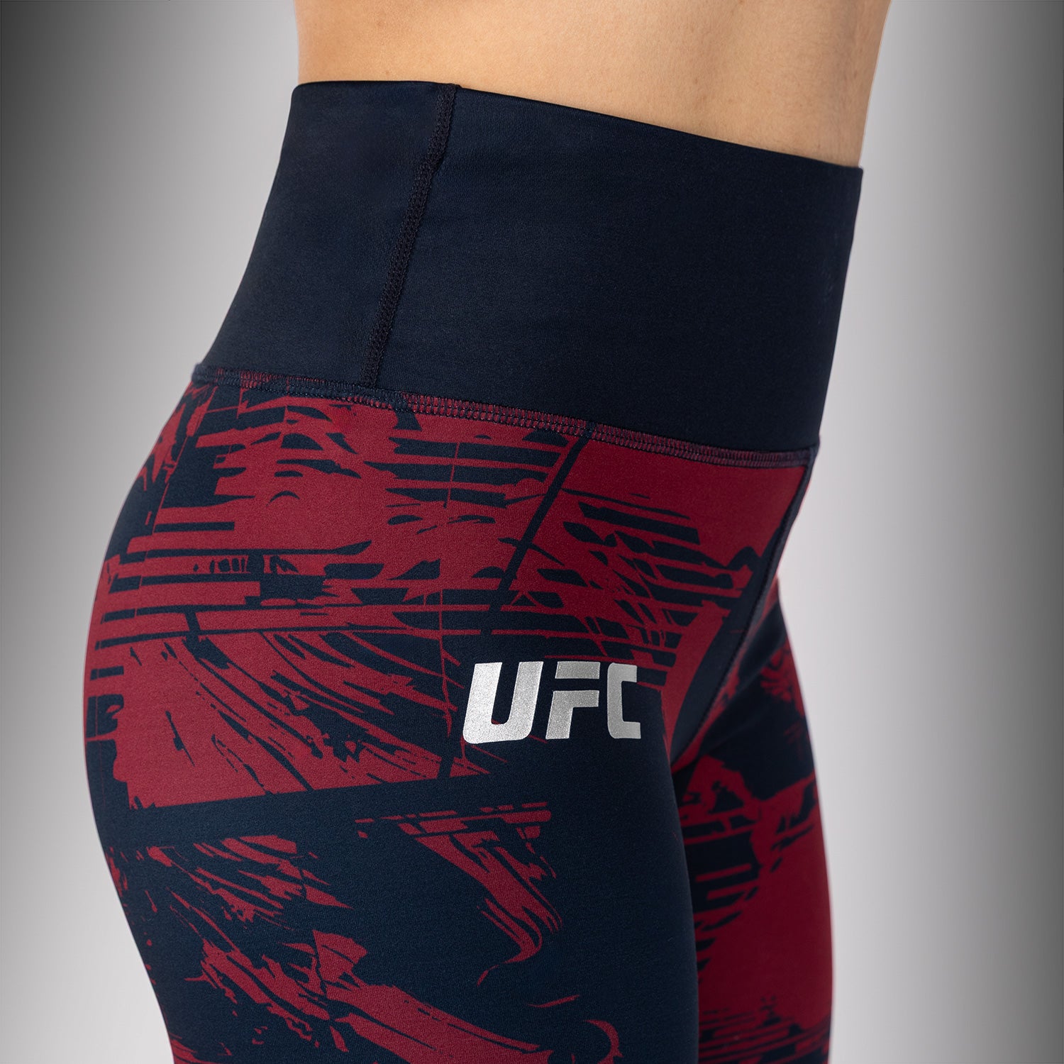 ufc-zenith-by-venum-authentic-fight-week-damen-leggings-marineblau-bordeauxrot-s image 5