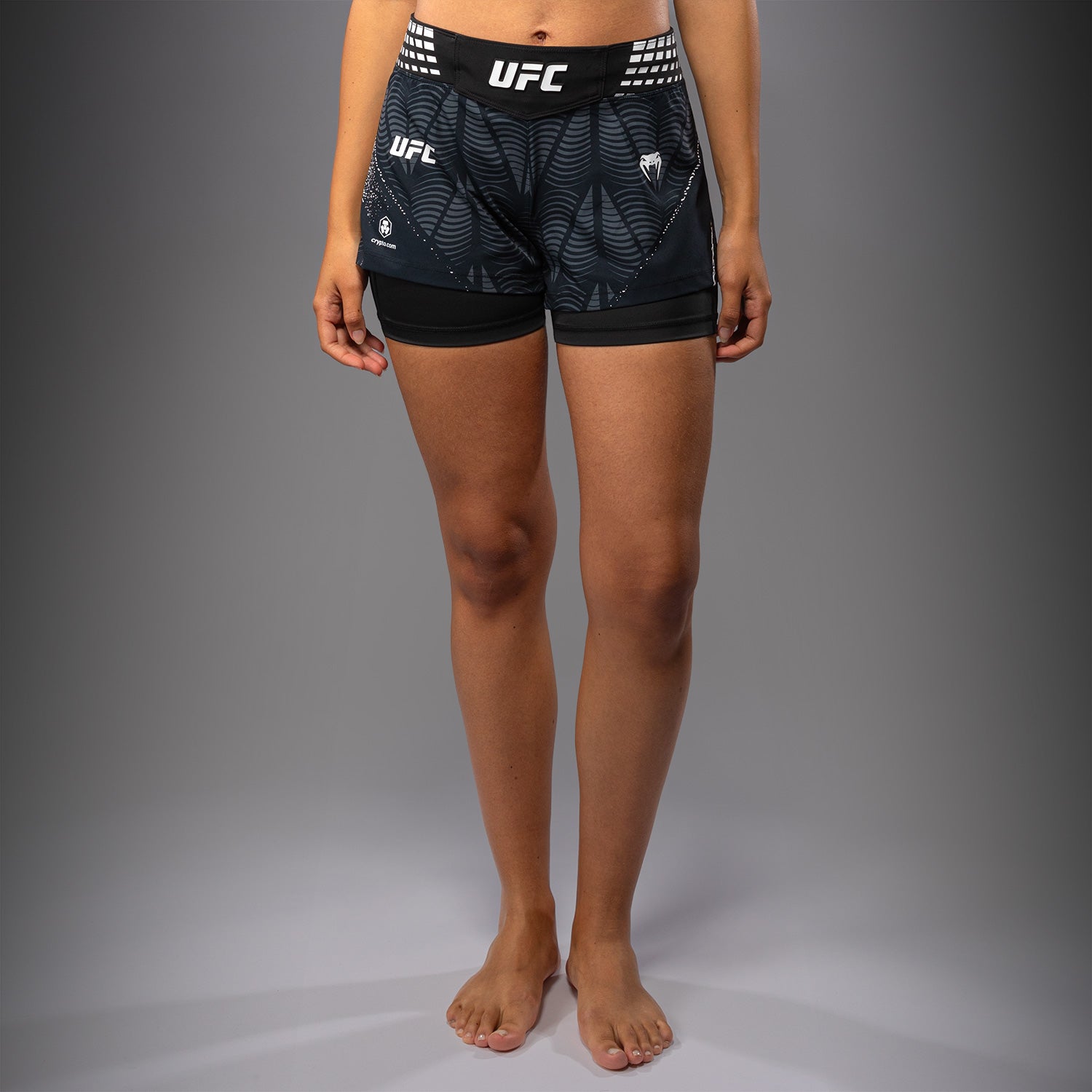 ufc-zenith-by-venum-authentic-fight-night-fight-short-damen-kurze-passform-schwa image 1