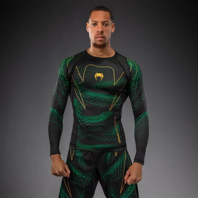 venum-matupa-langarm-rashguard-schwarz-gr-n-gold image 1