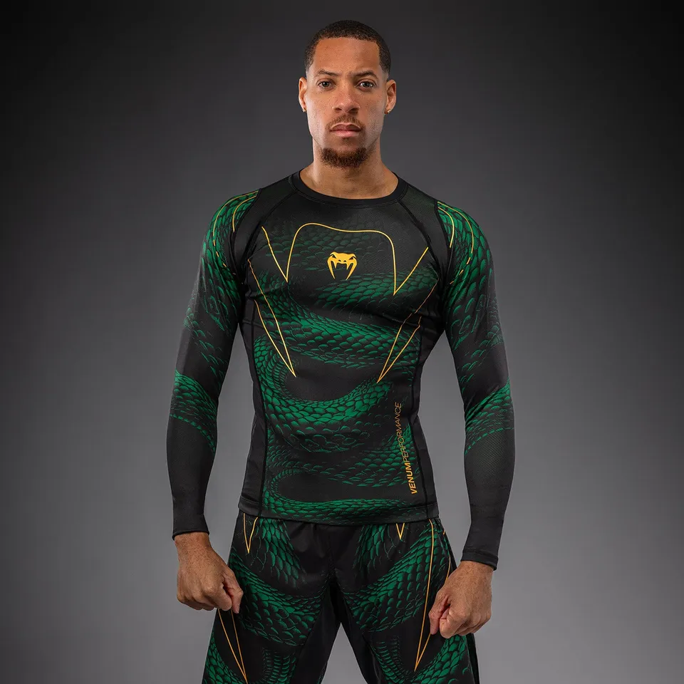 venum-matupa-langarm-rashguard-schwarz-gr-n-gold image 1