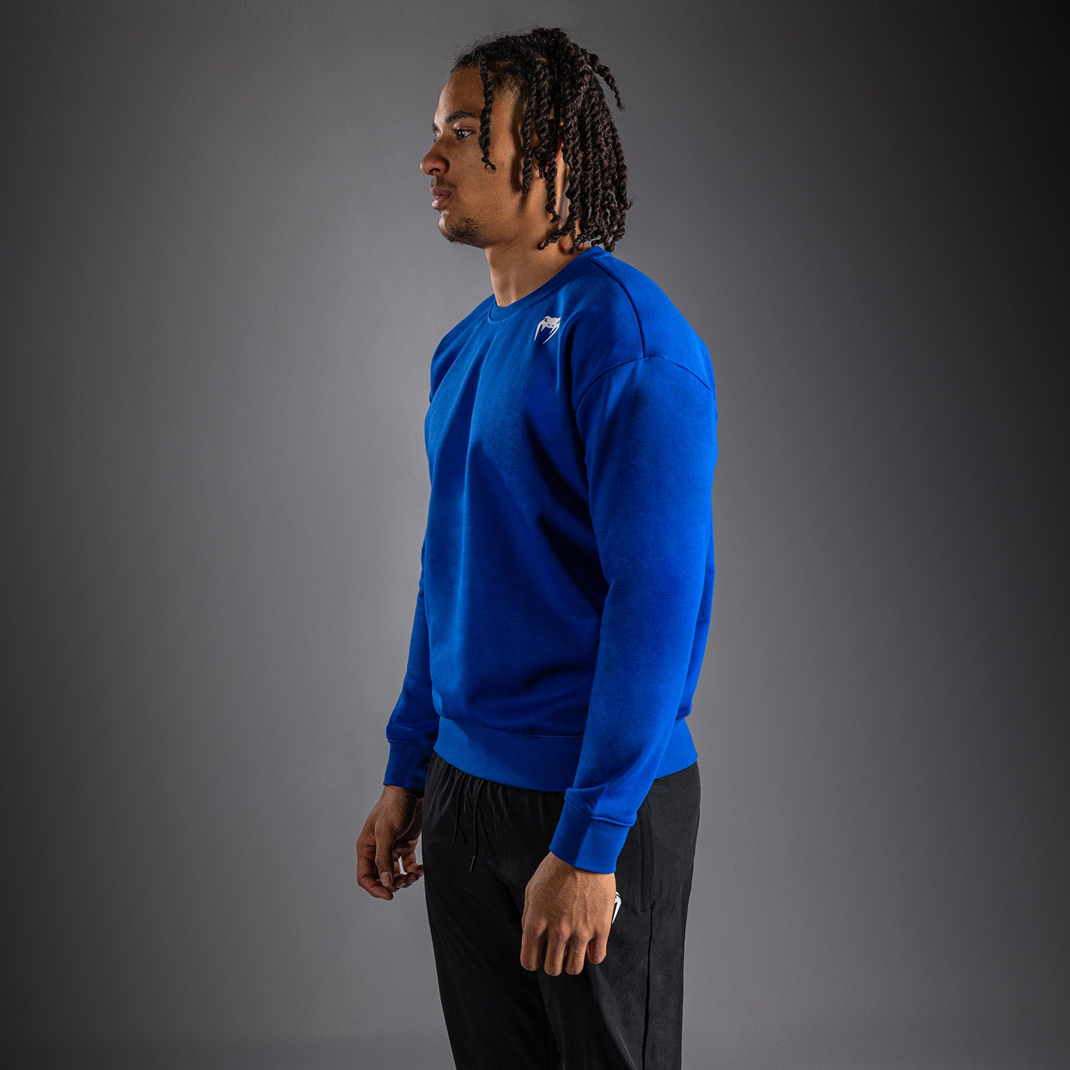 venum-lineup-fleece-crew-sweatshirt-k-nigsblau-wei image 3
