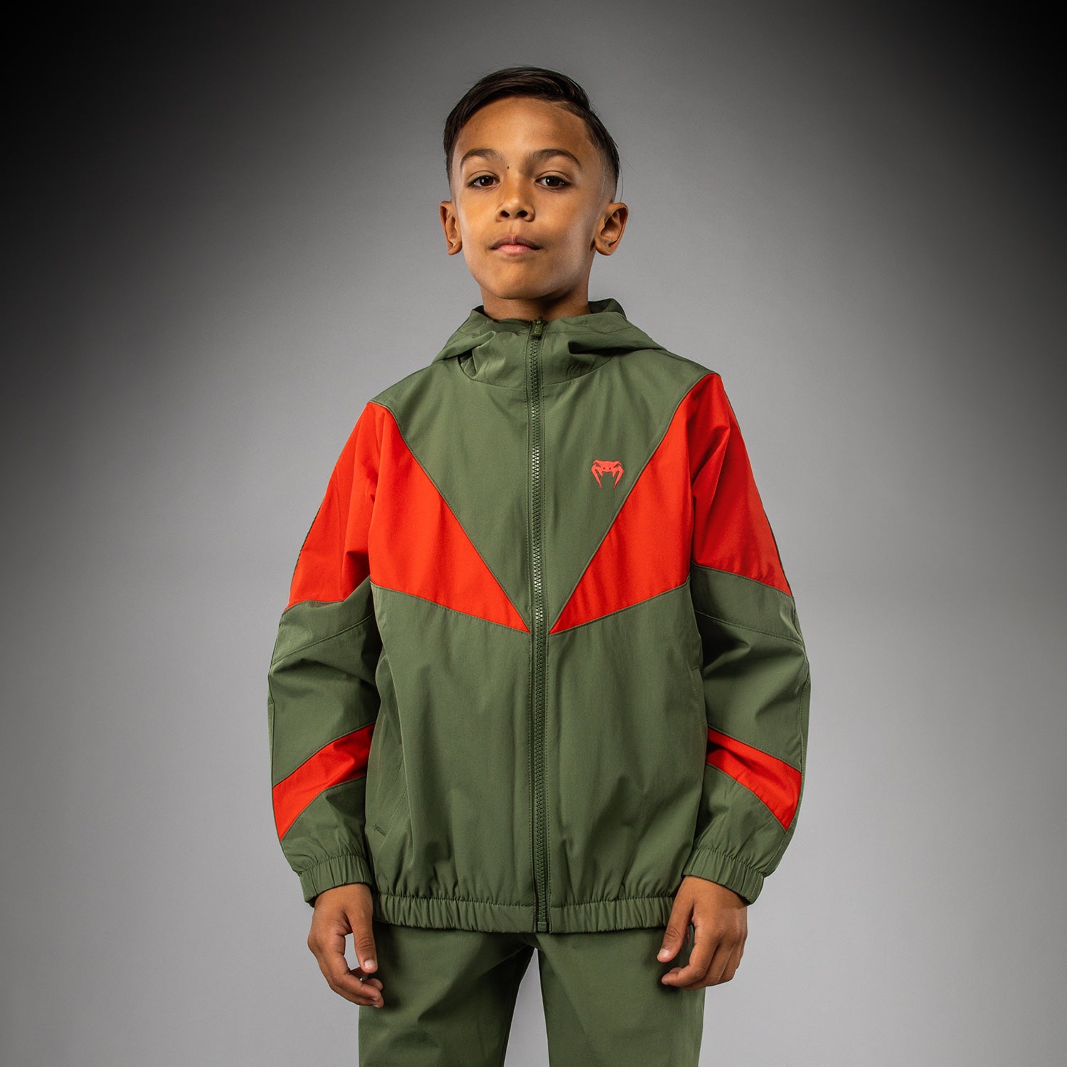 venum-vectra-kinder-trainingsjacke-armeegr-n-orange image 1