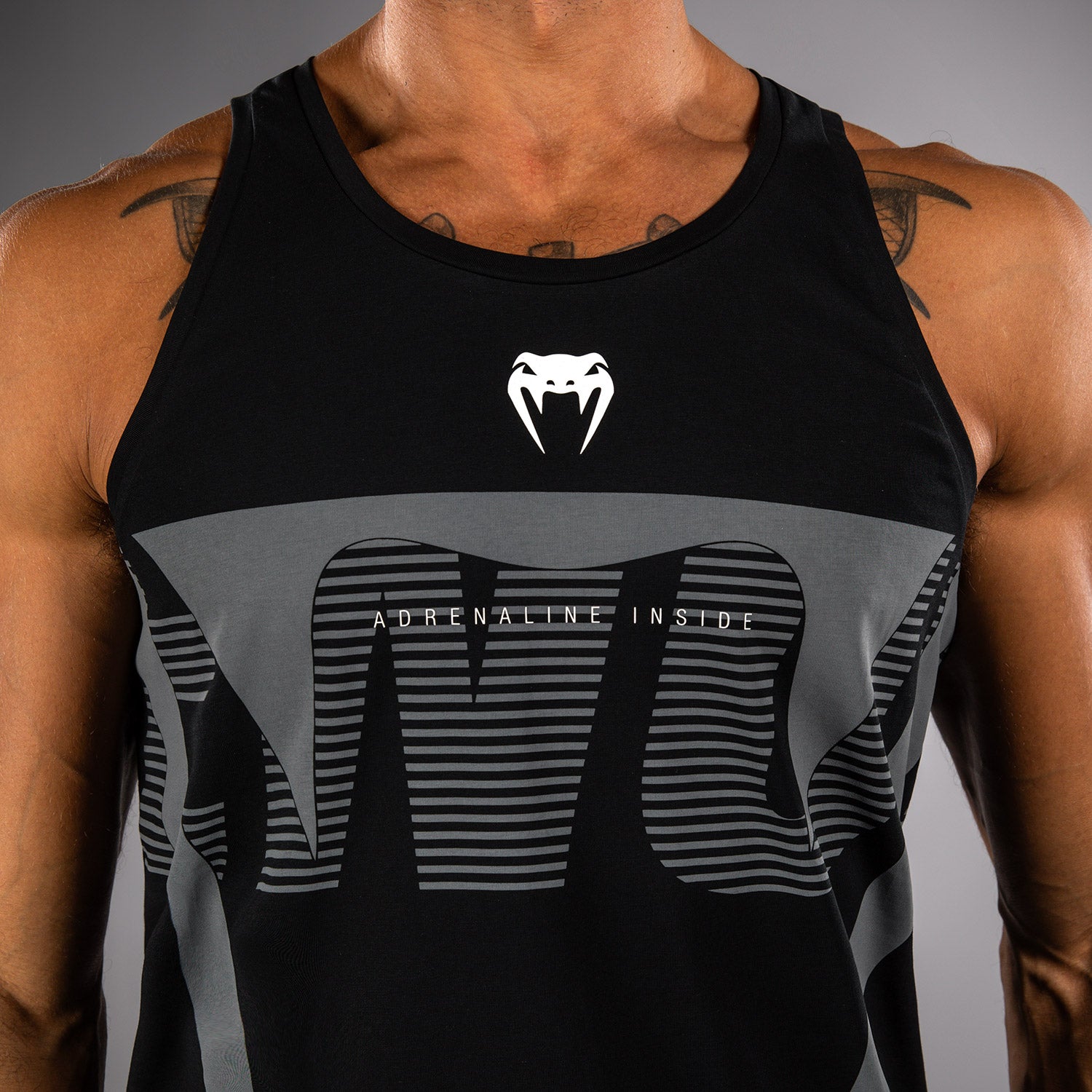 venum-adrenaline-tank-top-schwarz-silbergrau-herren image 4