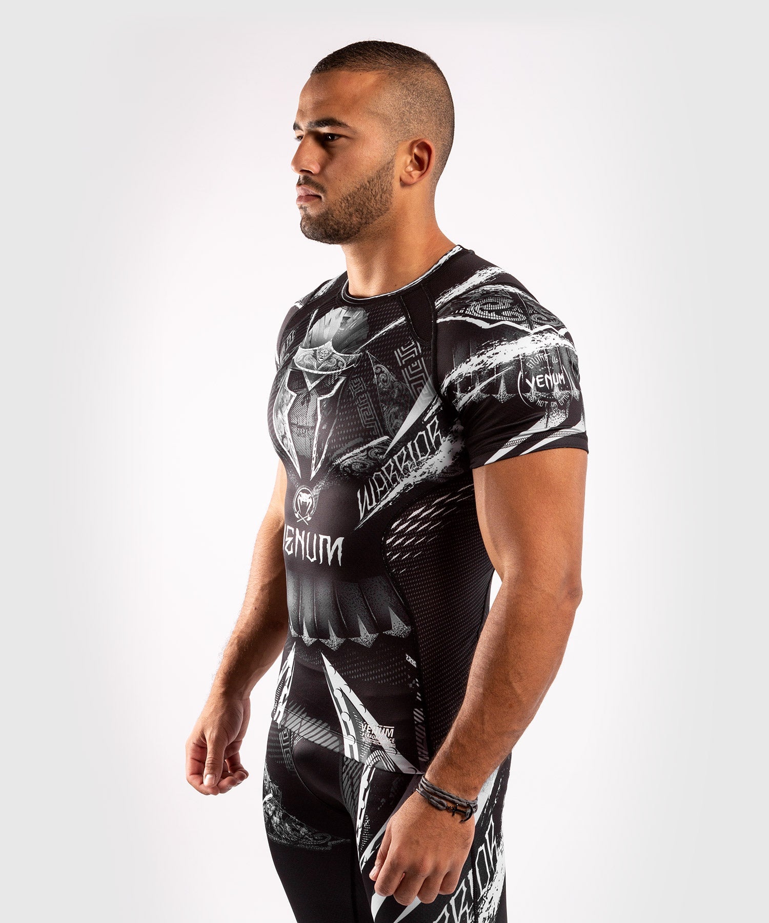 venum-gldtr-4-0-kurzarm-rashguard-wei-schwarz image 3