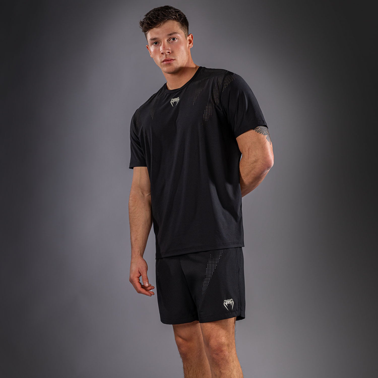 venum-lazer-dry-tech-t-shirt-schwarz-grau image 3