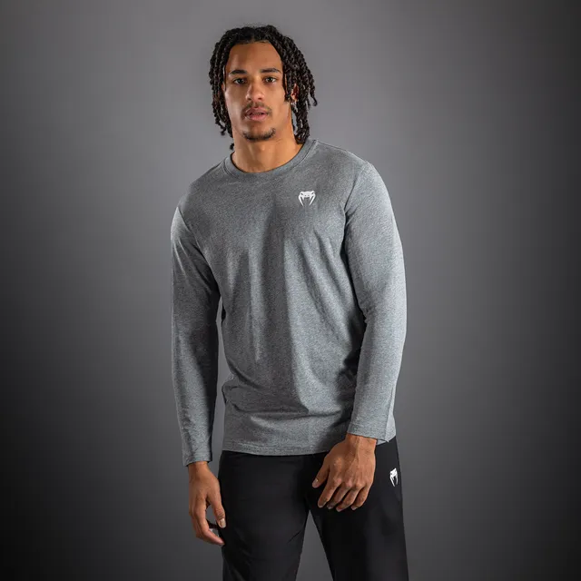 venum-lineup-langarm-t-shirt-f-r-herren-m-lange-grau-wei image 1