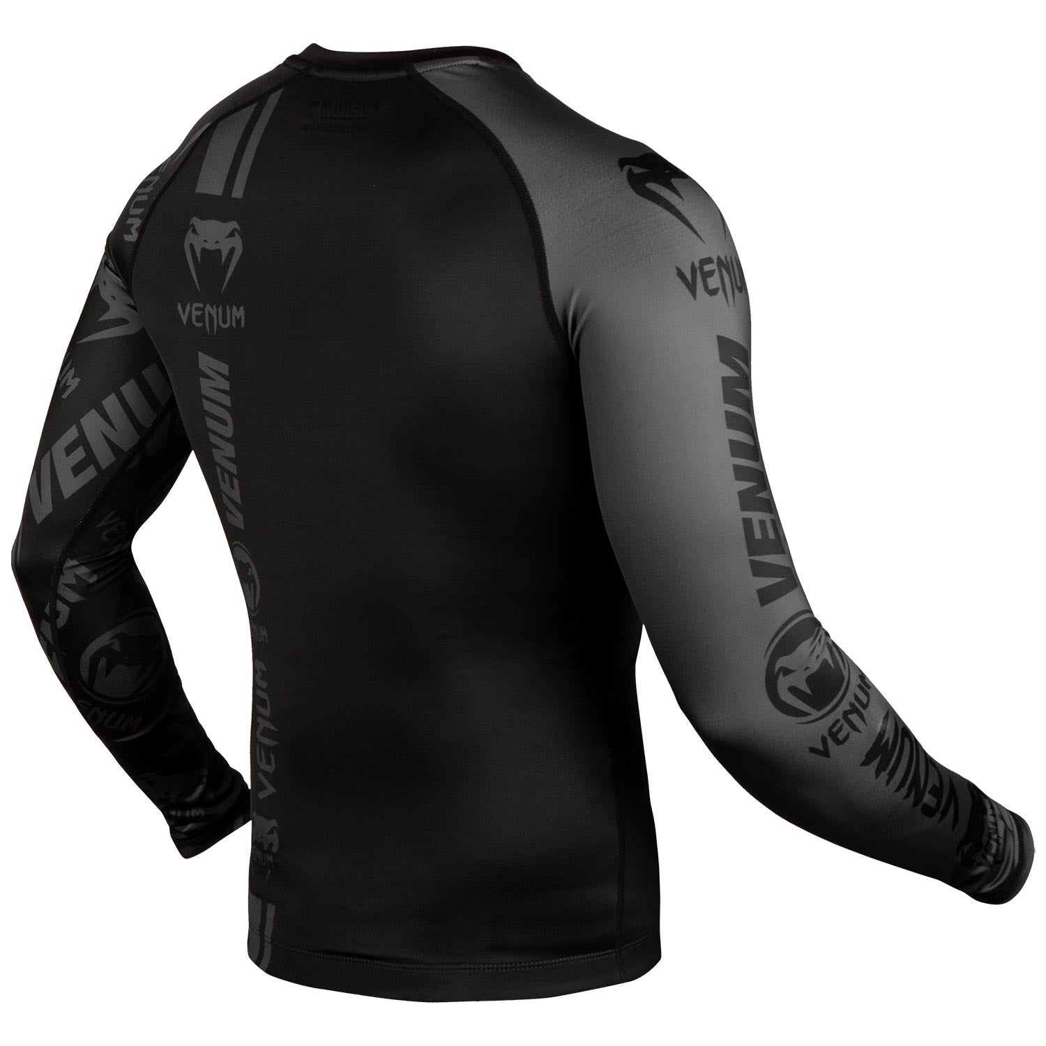 venum-logos-langarm-rashguard-schwarz-schwarz image 3