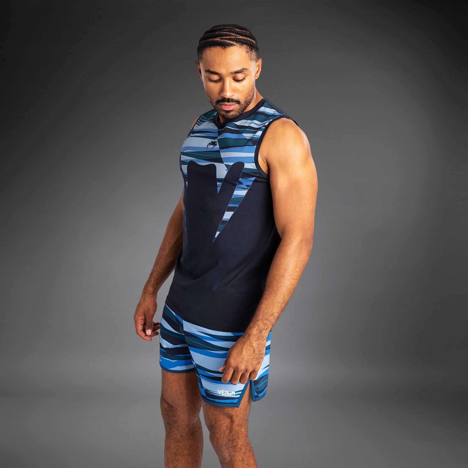 venum-rapid-herren-tank-top-snake-head-shadow-blue image 3