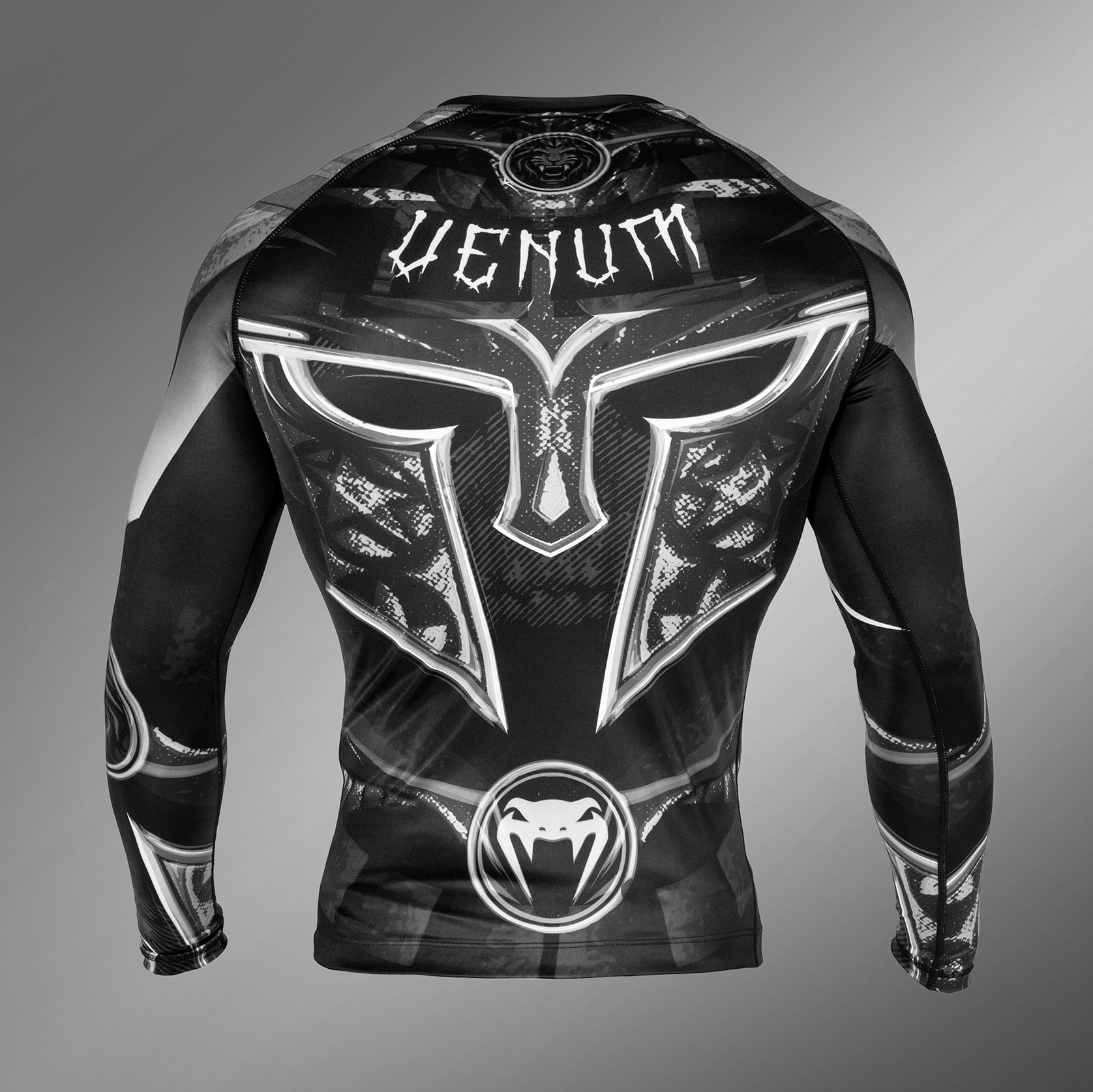 venum-gladiator-3-0-rashguard-langarm-herren-schwarz-wei image 4
