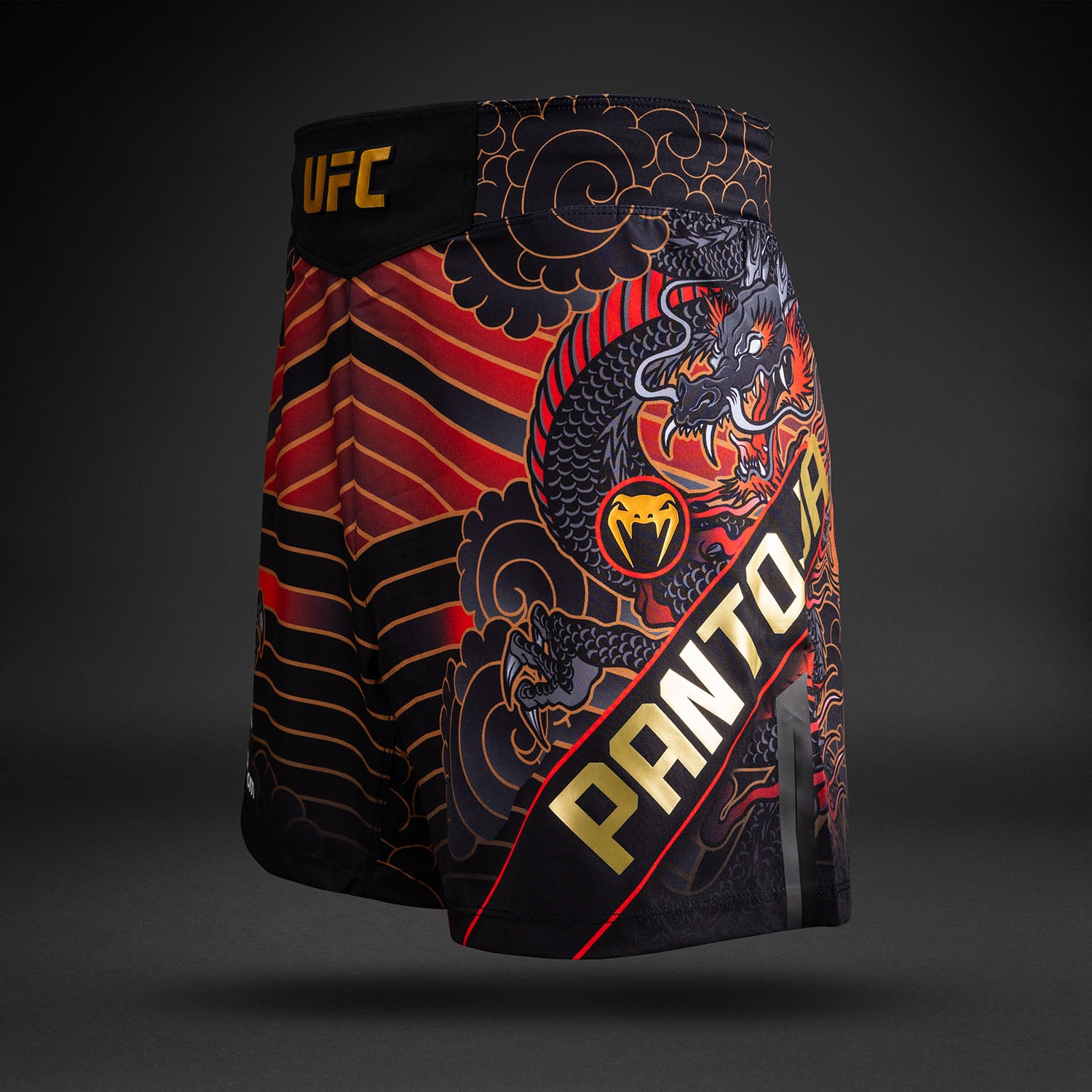 ufc-unrivaled-by-venum-alexandre-pantoja-short-fit-kampfhose-rot image 1