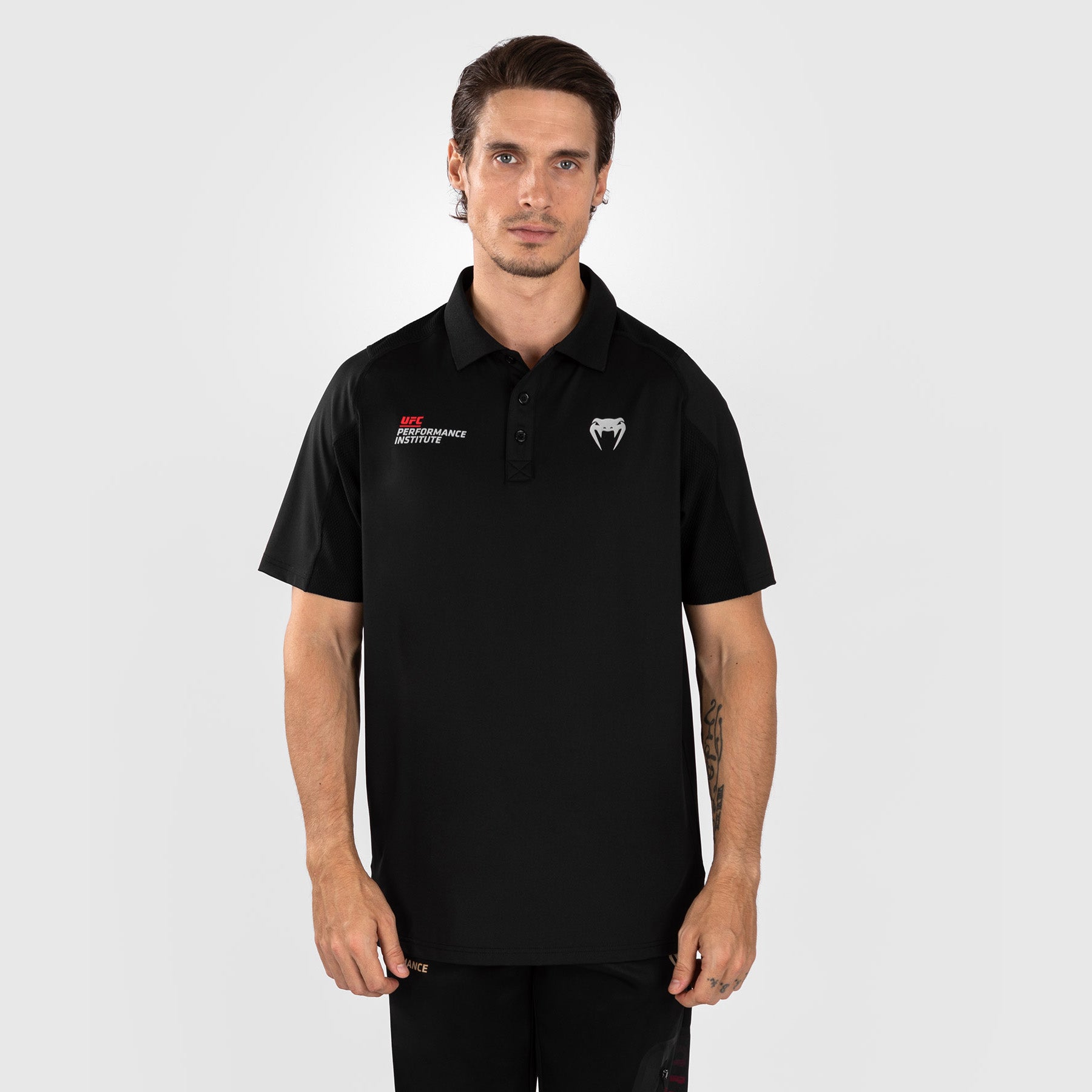 venum-ufc-performance-institute-2-0-poloshirt-f-r-m-nner-schwarz-rot image 1