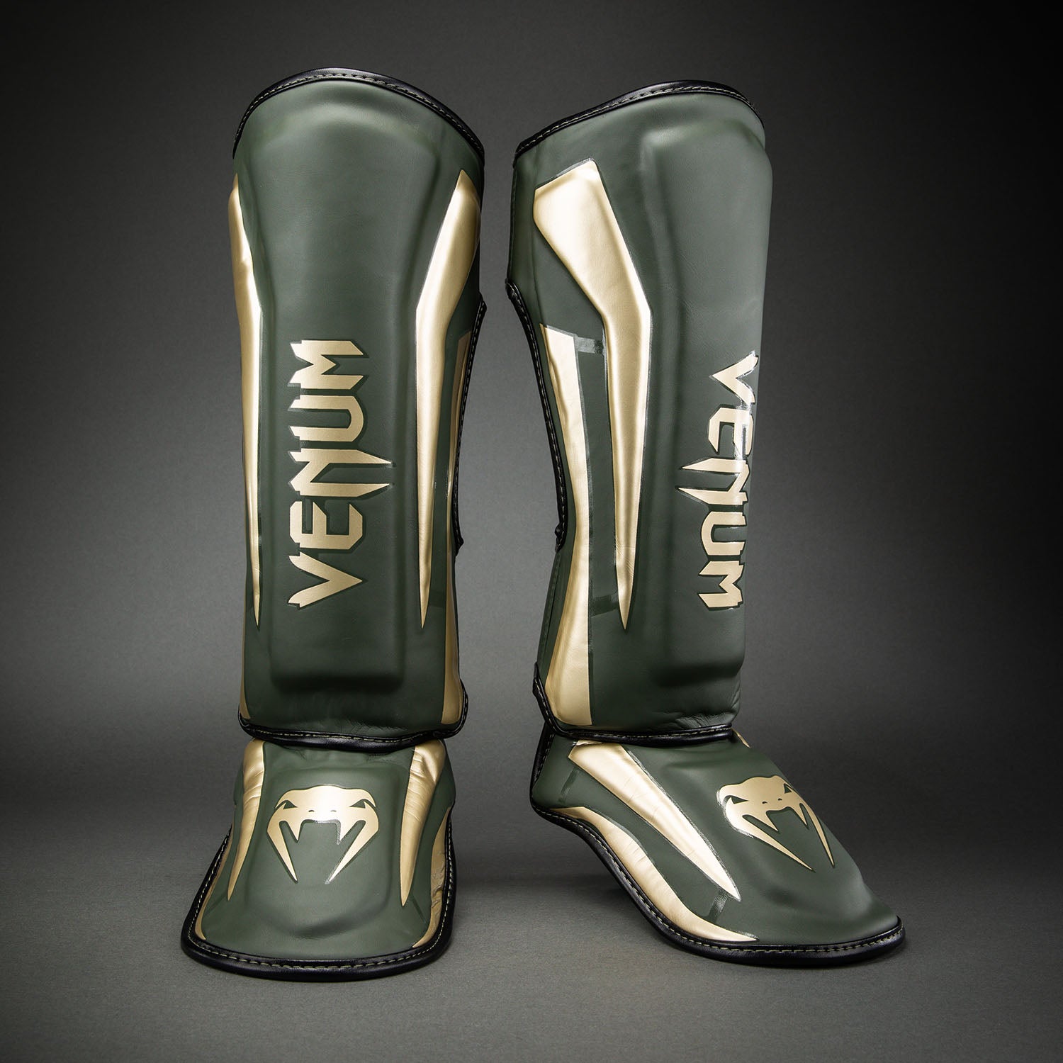 venum-elite-schienbeinschoner-khaki image 1
