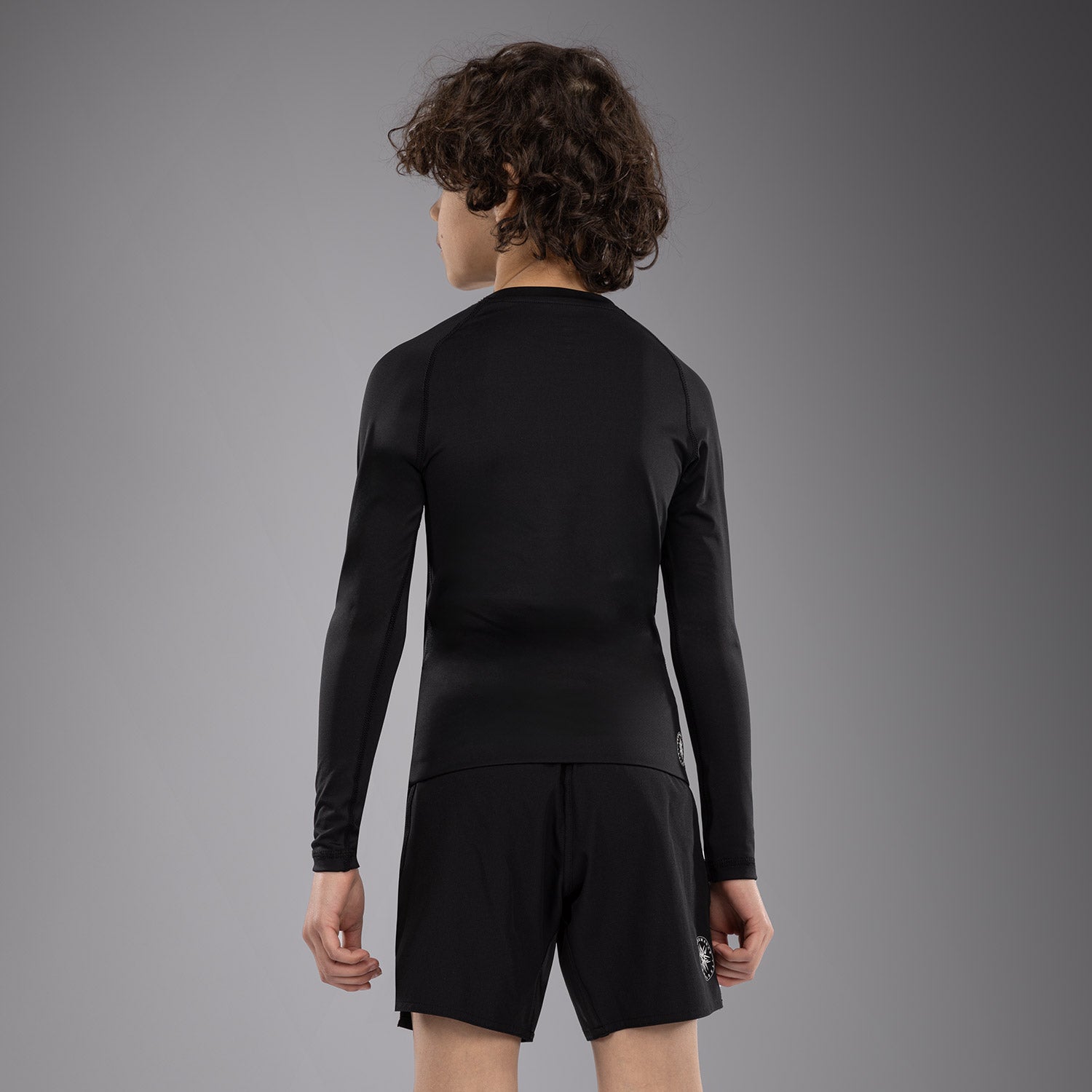 venum-contender-kinder-rashguard-langarm-schwarz image 3