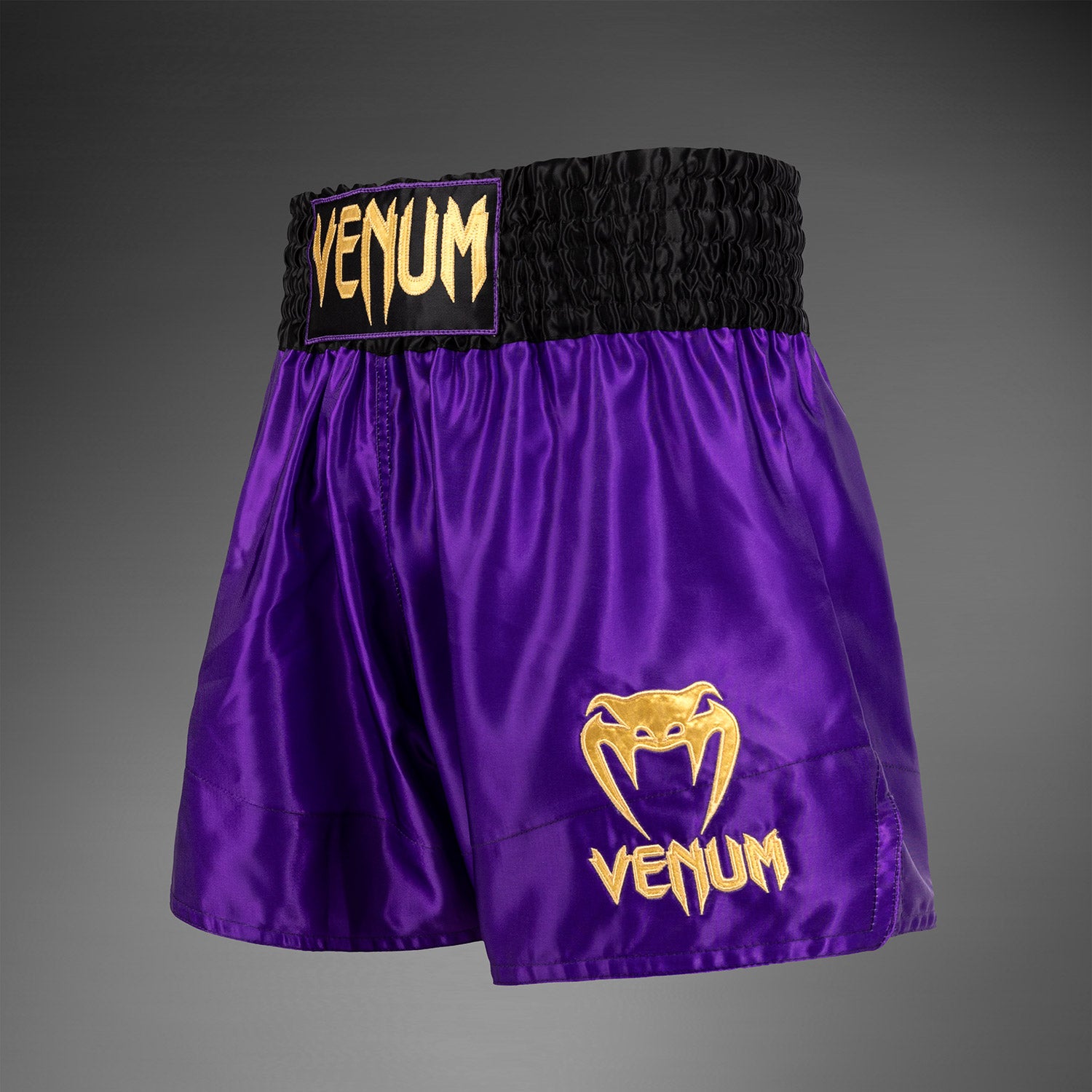 venum-classic-muay-thai-shorts-dunkel-lila image 2