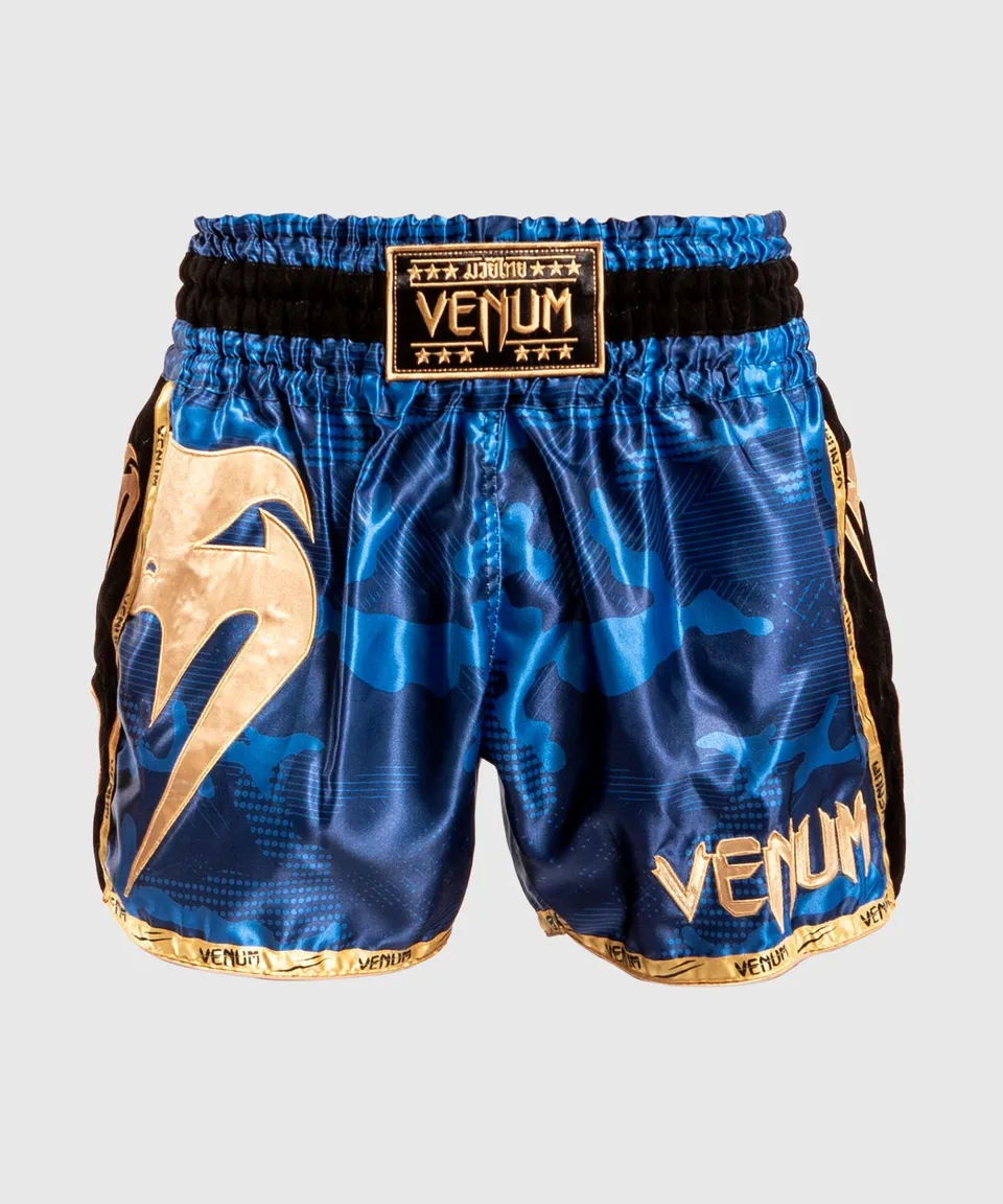 venum-giant-muay-thai-shorts-camo-blau-gold image 1