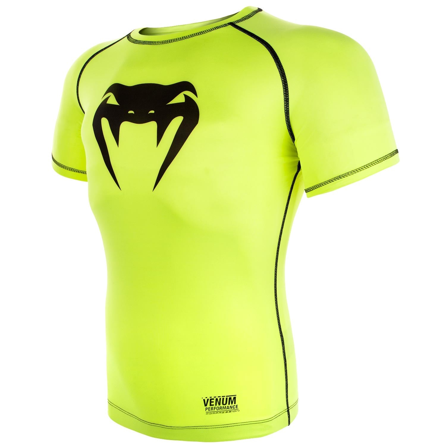venum-contender-3-0-kompression-t-shirt-kurzarm-neongelb-schwarz image 2
