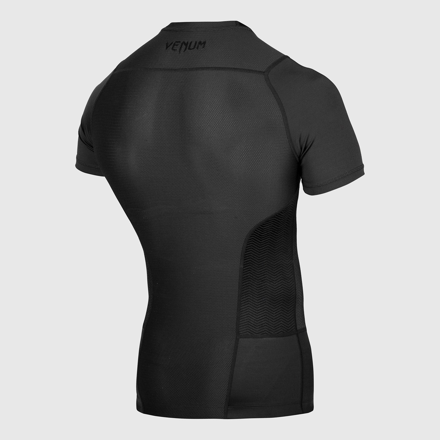 venum-g-fit-rashguard-kurzarm-schwarz-herren-kompressionsshirt image 2