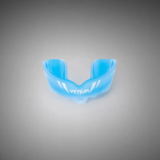 venum-challenger-kinder-mundschutz-blau-transparent-mit-riemen image 1