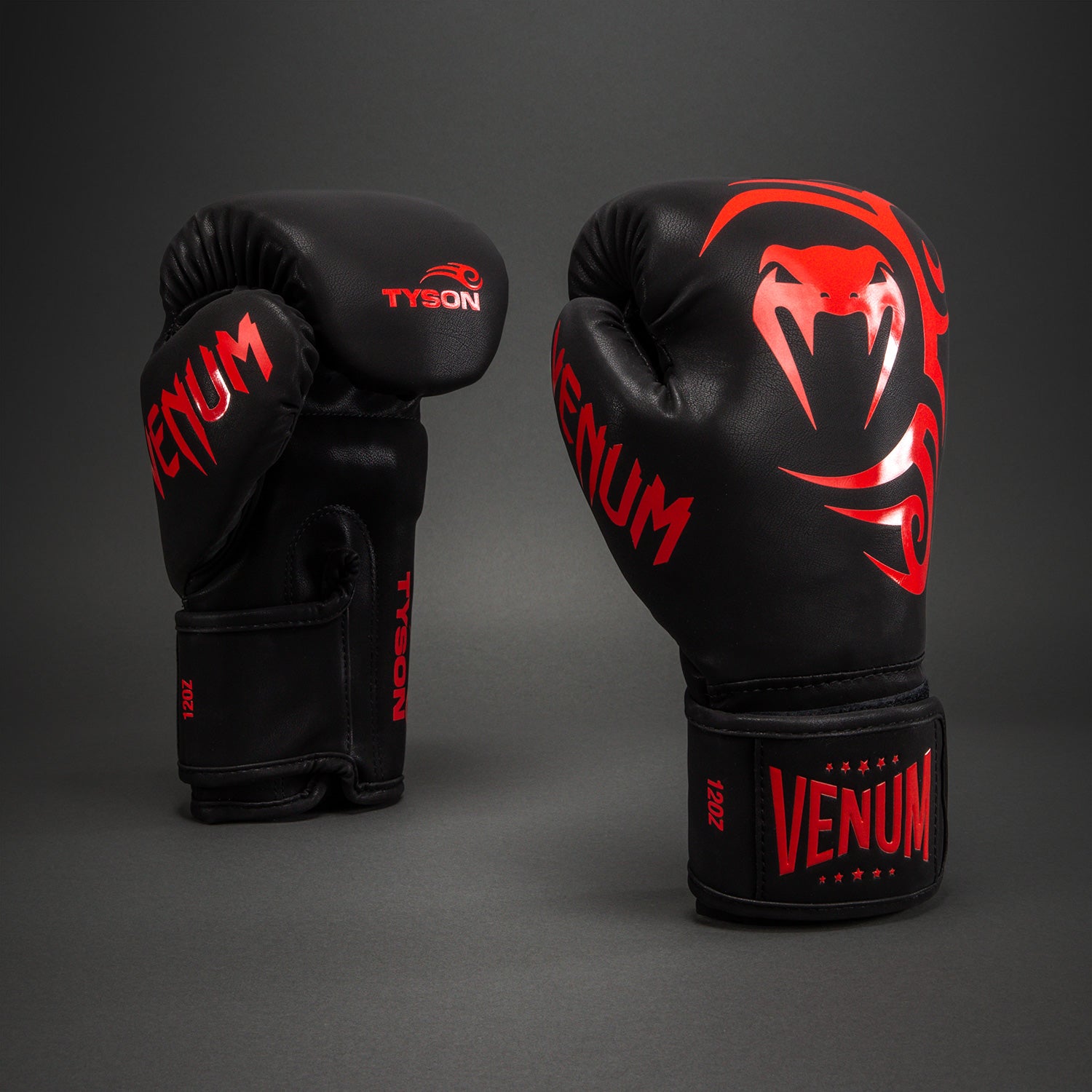 venum-x-mike-tyson-replica-boxhandschuhe-schwarz-rot image 1