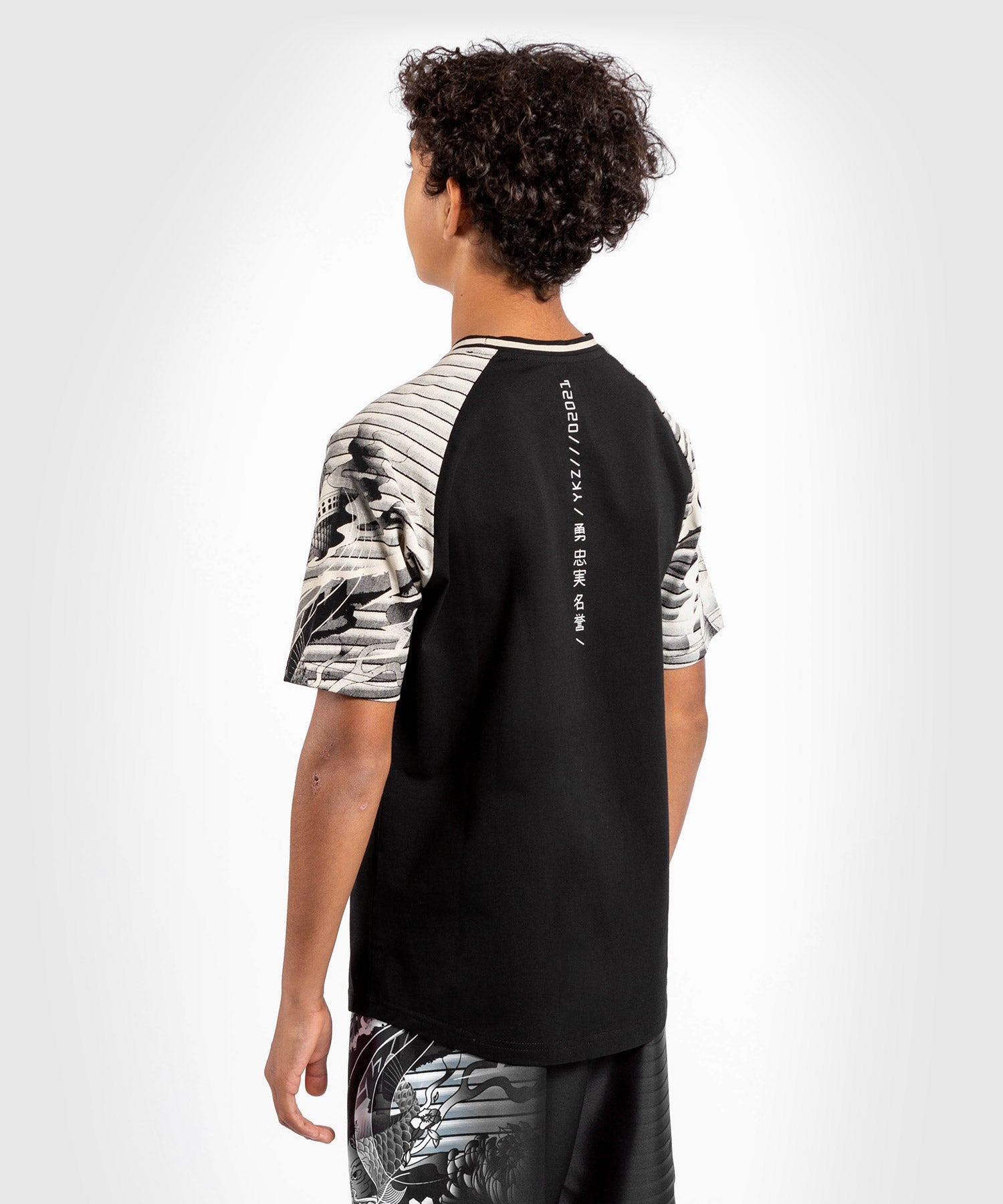 venum-ykz21-t-shirt-kinder-schwarz-wei image 4