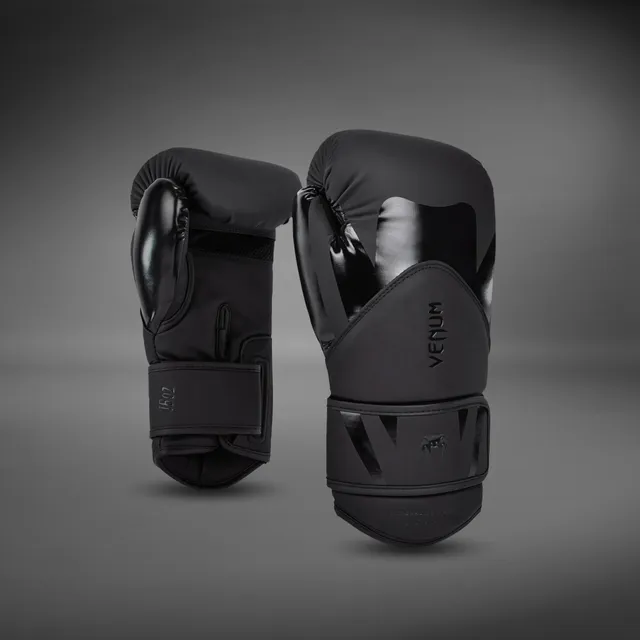 venum-challenger-4-0-boxhandschuhe-schwarz-schwarz-kunstleder image 1