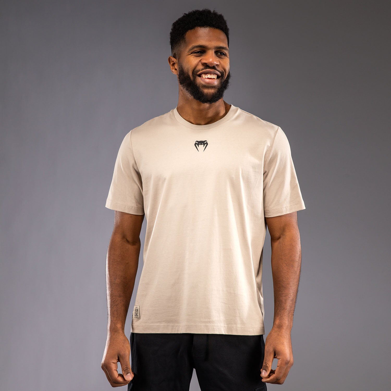 venum-fight-icon-t-shirt-aus-baumwolle-hellbeige image 2