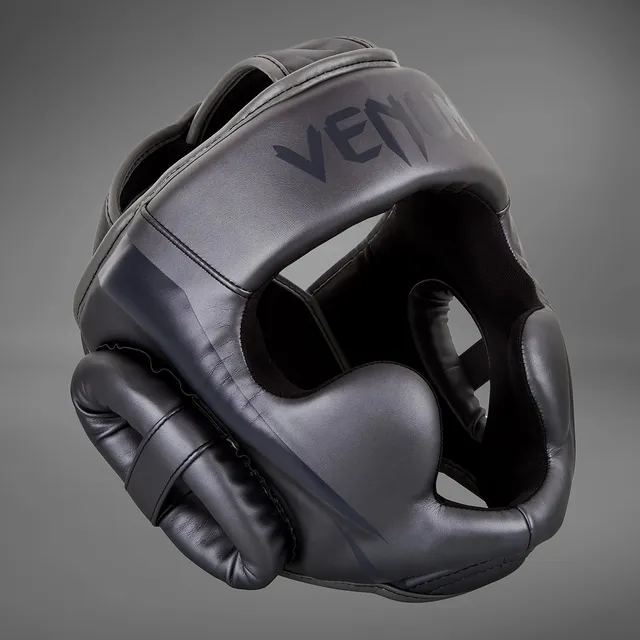 venum-elite-kopfschutz-boxen-grau-grau image 1