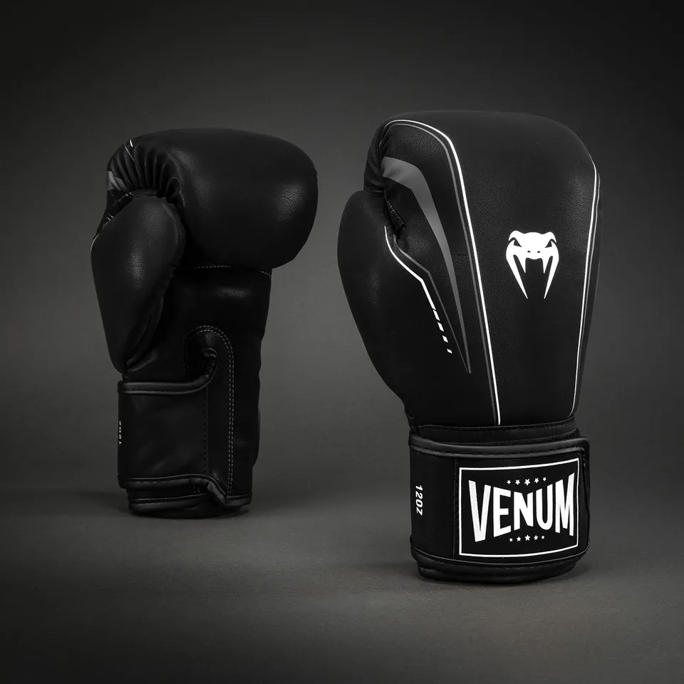 venum-streamline-boxhandschuhe-schwarz-wei image 1