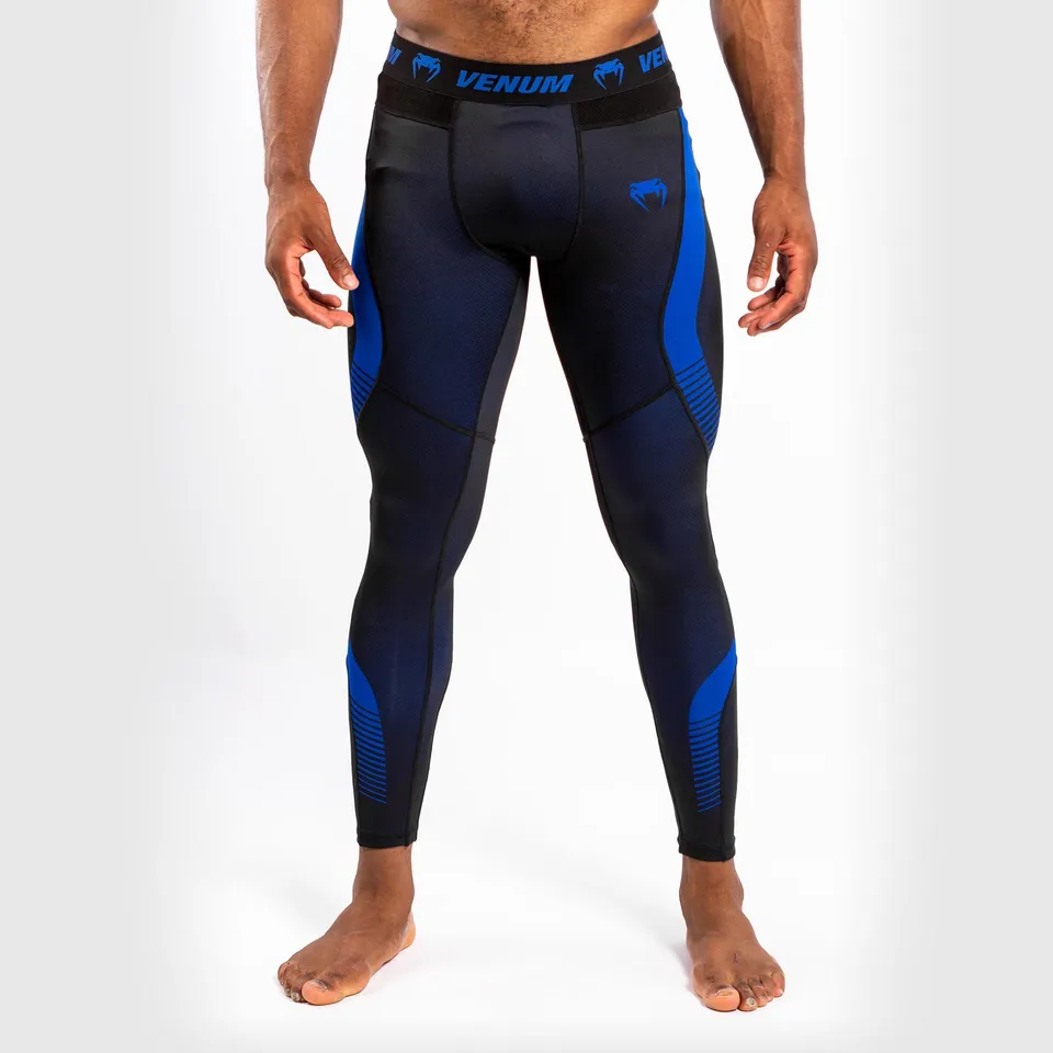 venum-no-gi-3-0-kompressionshose-schwarz-blau-herren image 1