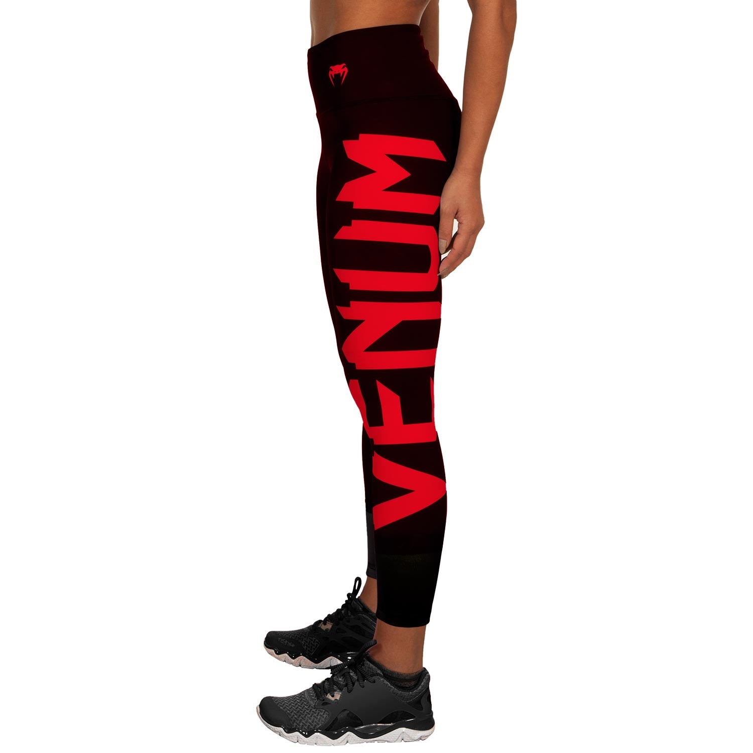 venum-giant-leggings-damen-schwarz-rot image 3